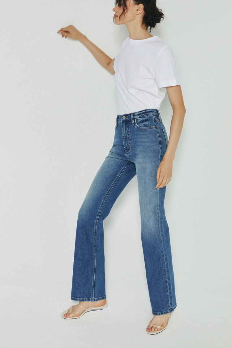 Barbara High Rise Bootcut Jeans HJ004 - JUSTLUXURY