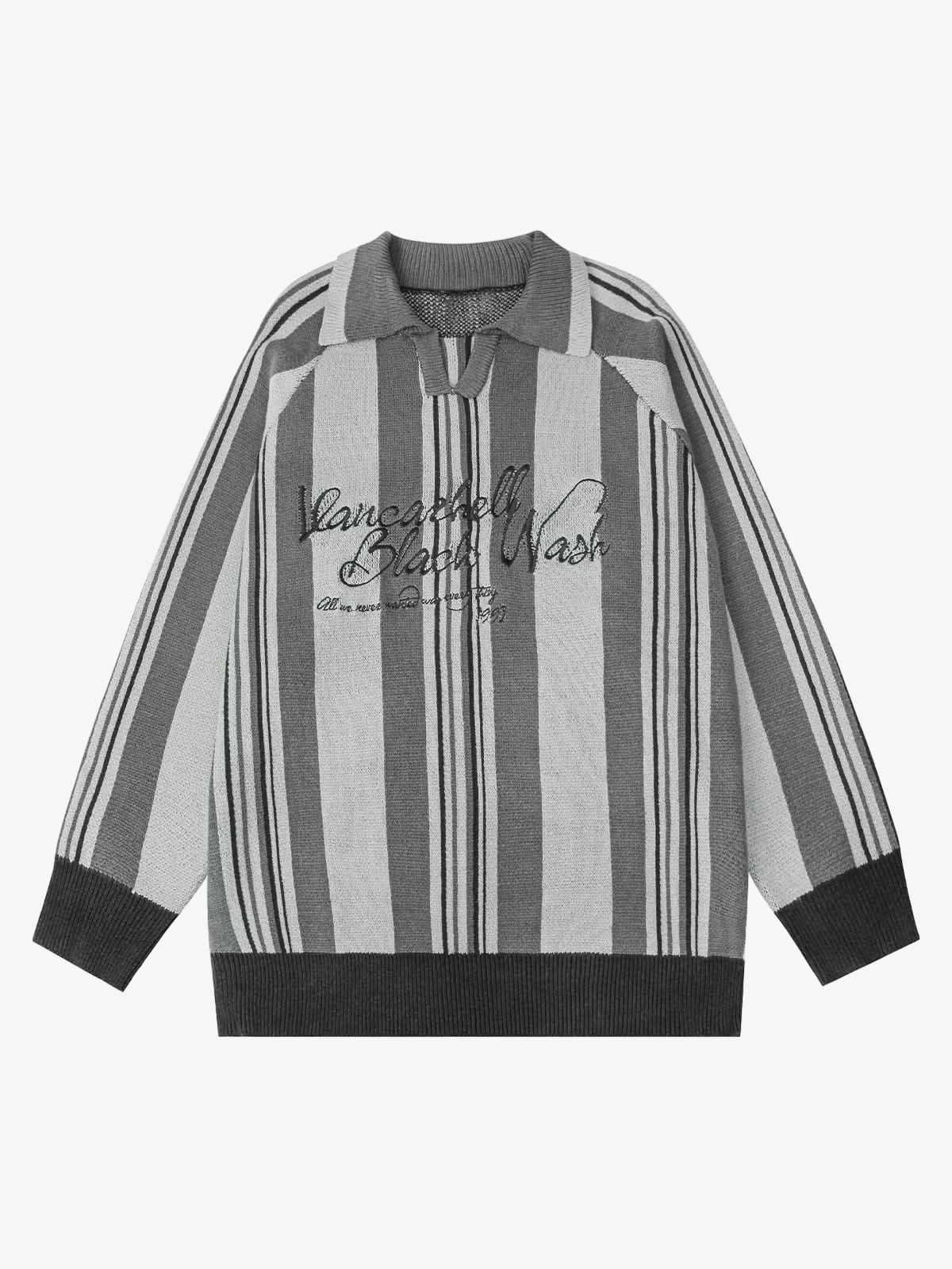 Sweat Striped Embroidery