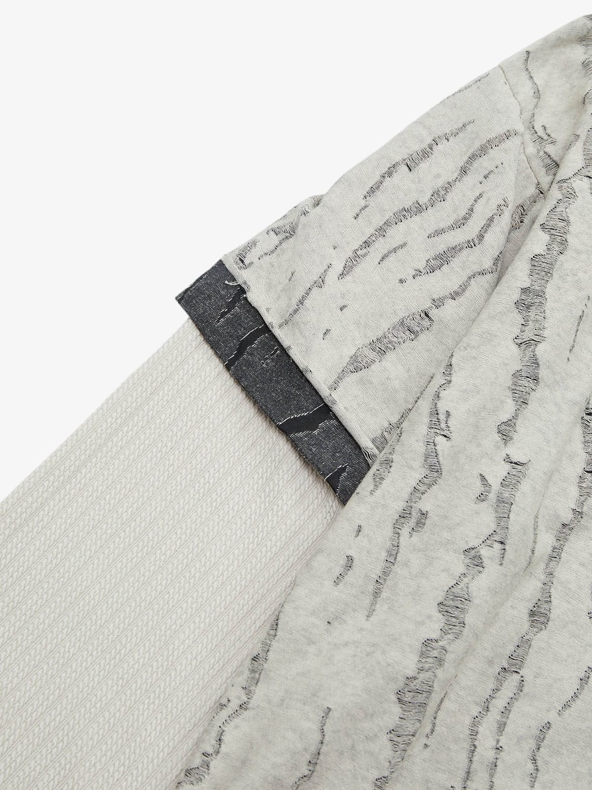 Long Sleeve Distressed Wool