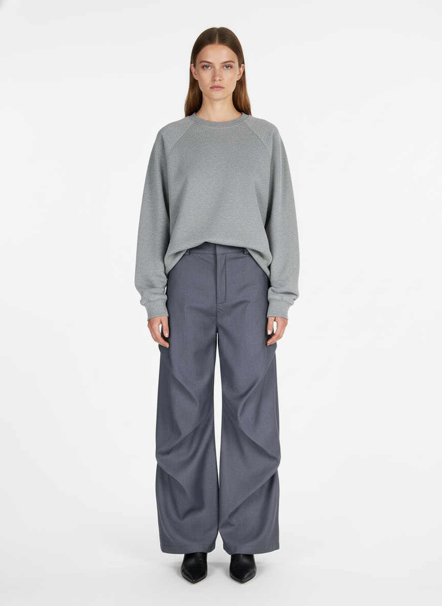 Woven Retro Cleanfit Pleated Drape Pants - Luxuryurbanwear