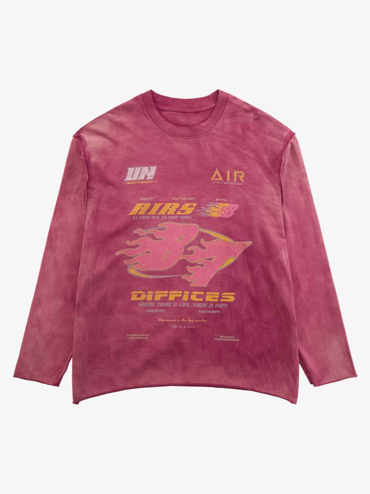 Long Sleeve Washed Edge
