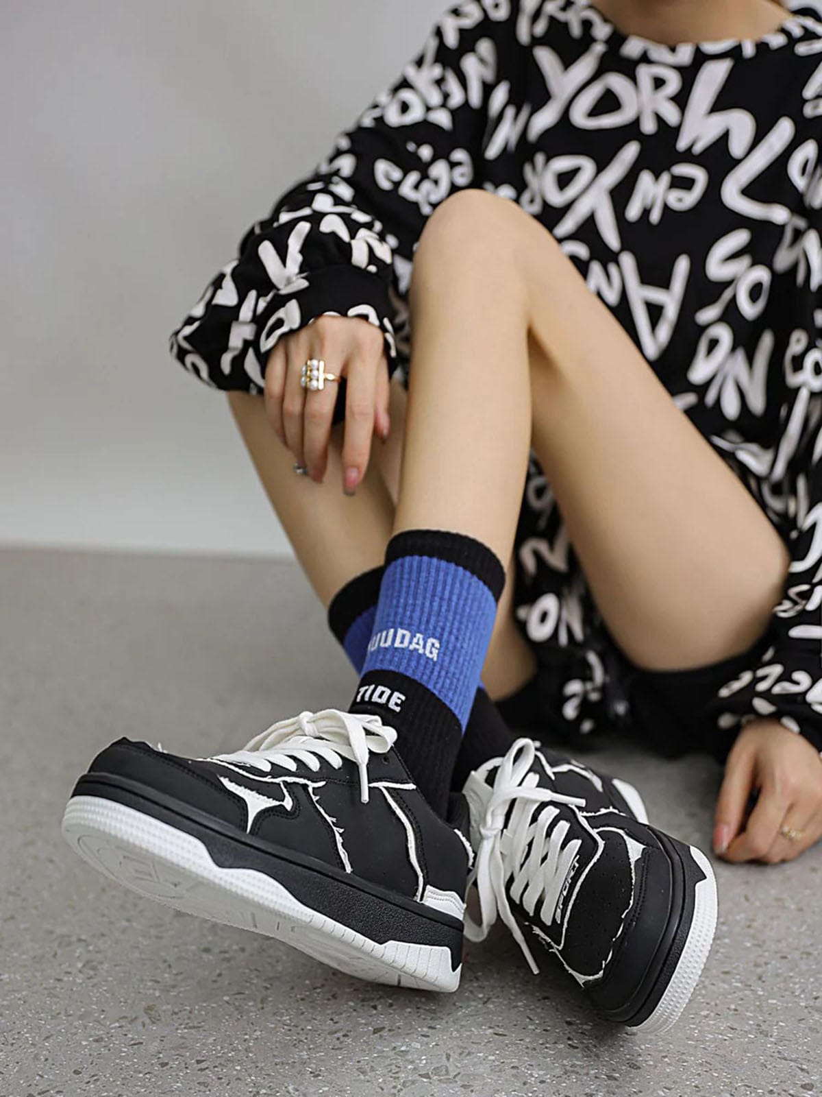 Sneakers High Street Black