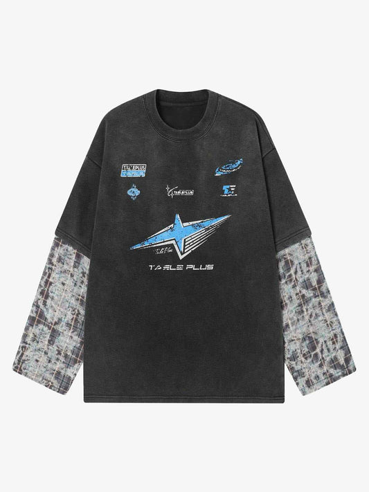 Long Sleeve Washed Racing