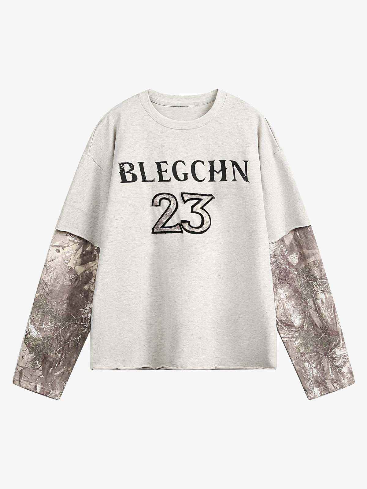 Long Sleeve Layered Print