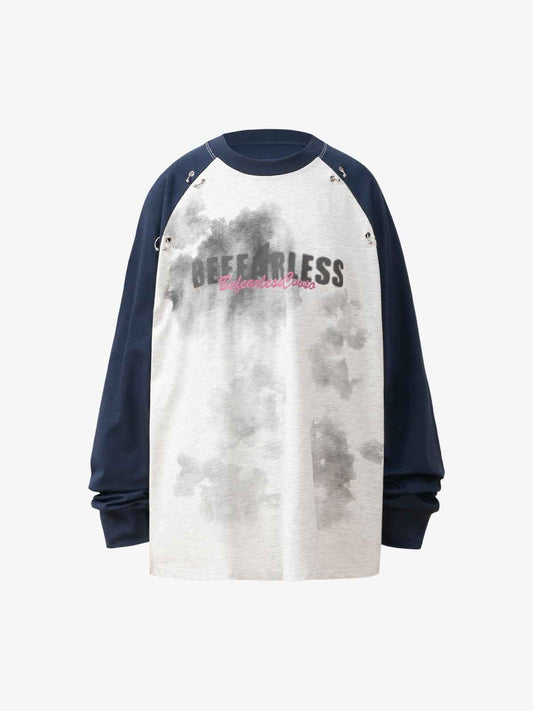 Long Sleeve Splatter Studded