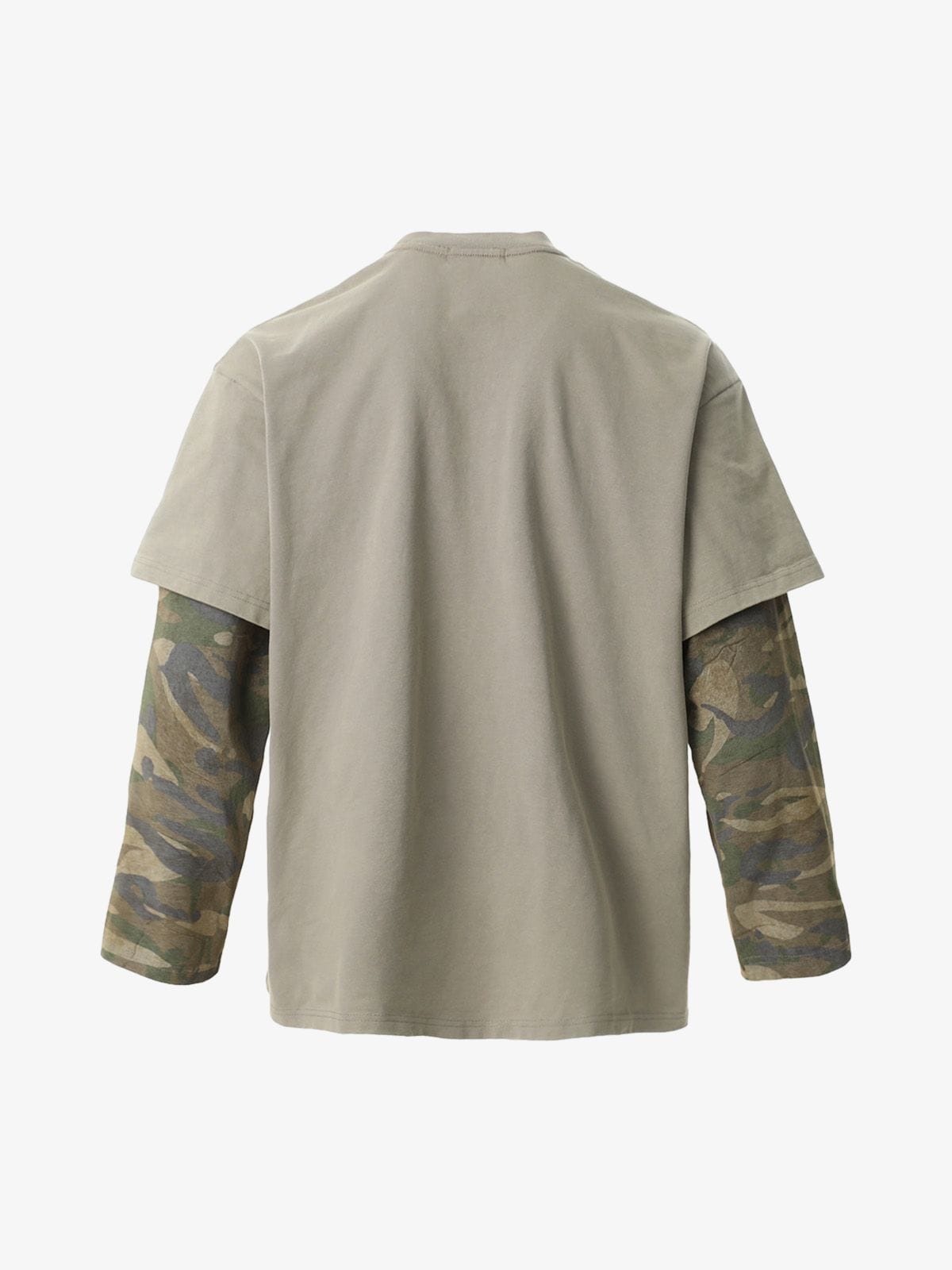 Long Sleeve Distressed Camo