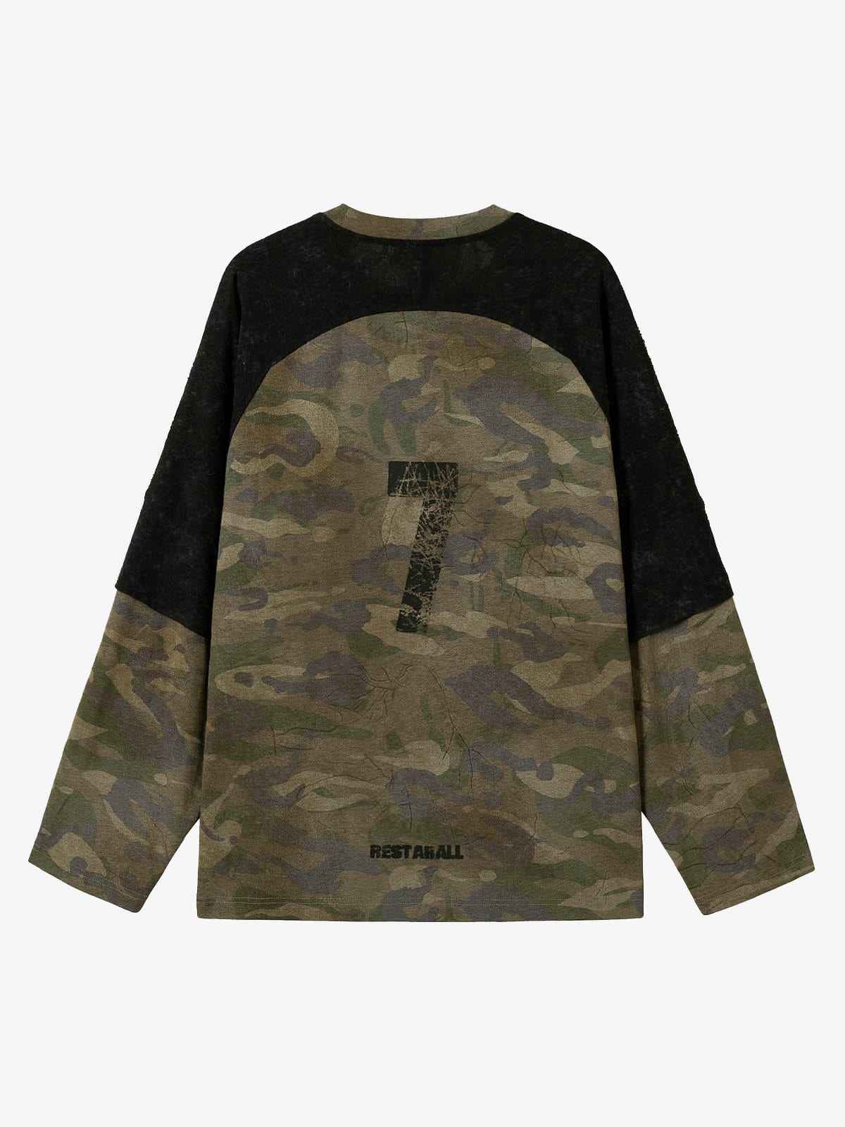 Long Sleeve Camo Splice