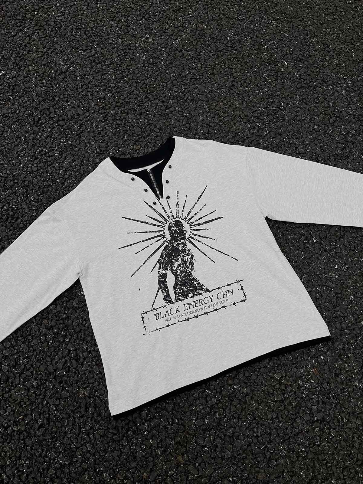 Long Sleeve Retro Portrait Layered