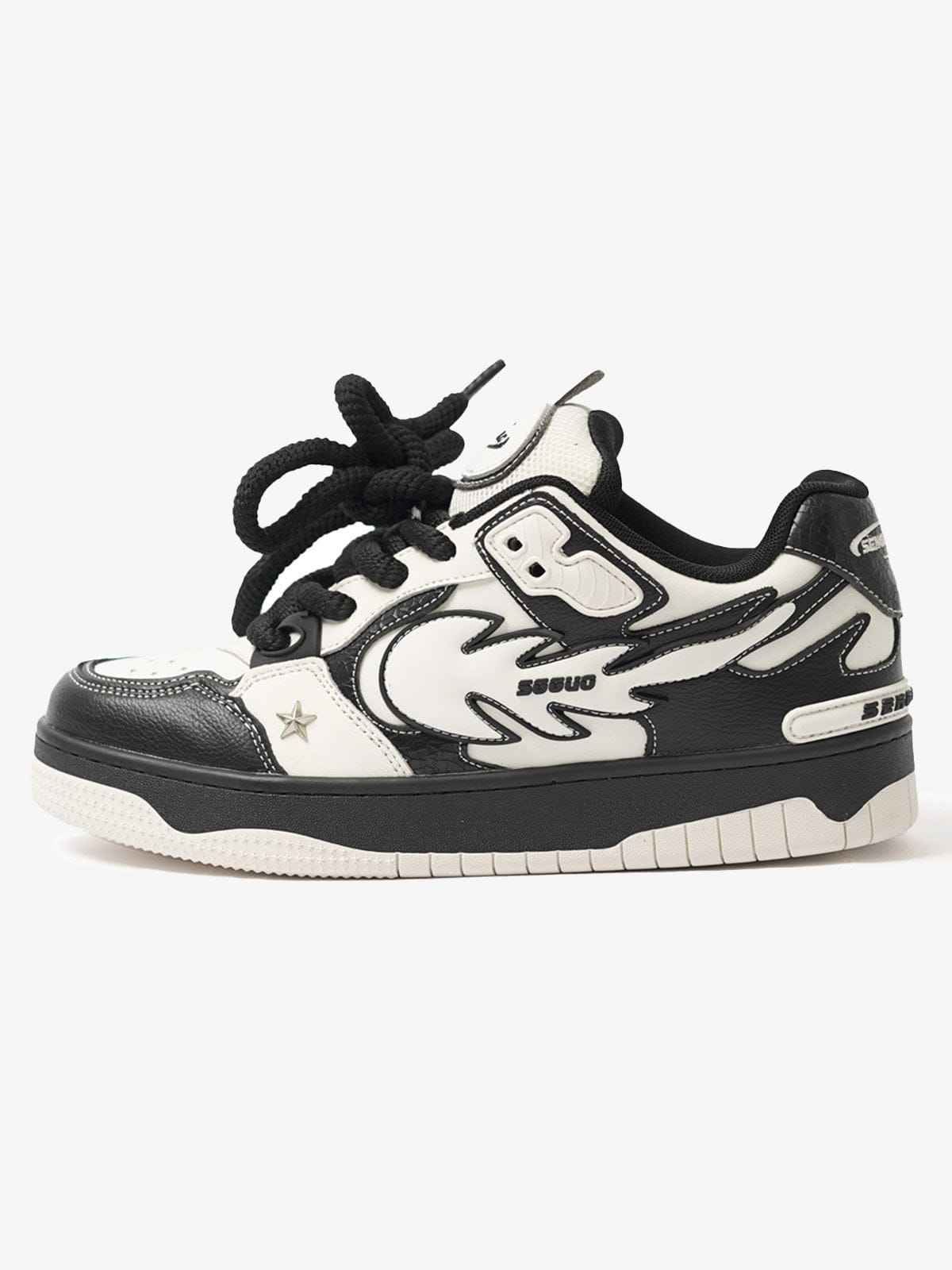 Sneakers Contrast Color Star