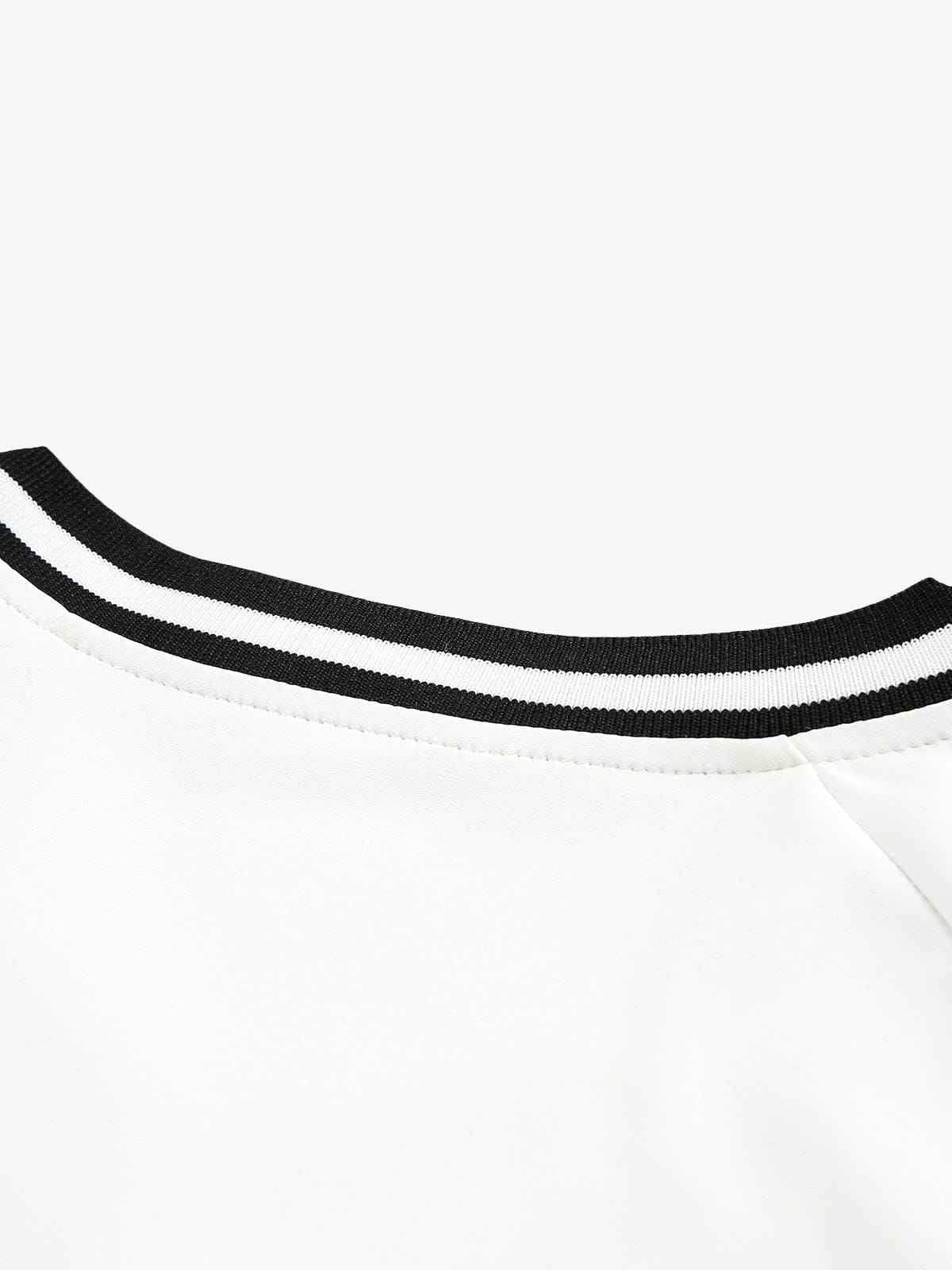 Long Sleeve Color Stitch