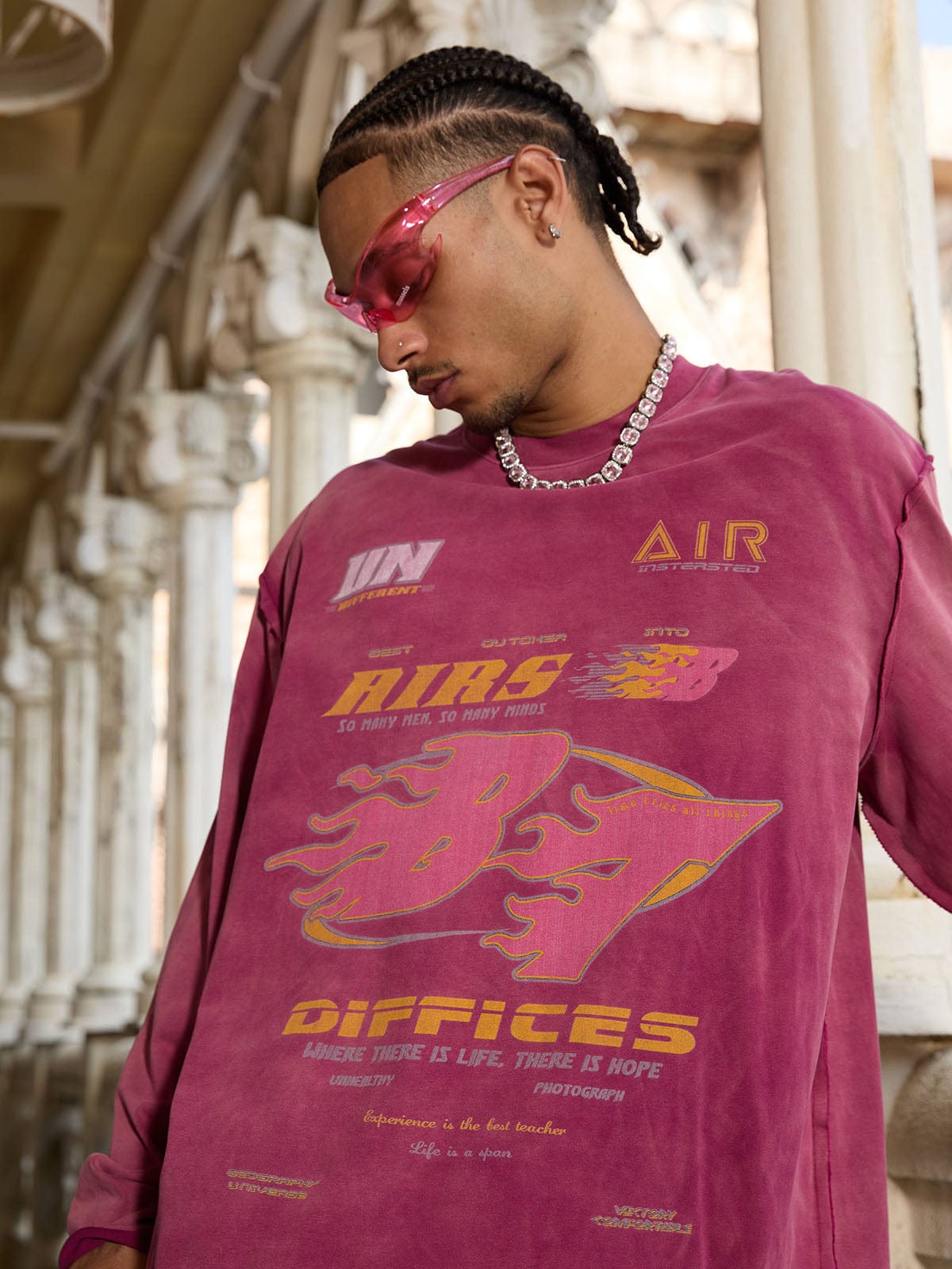 Long Sleeve Washed Edge