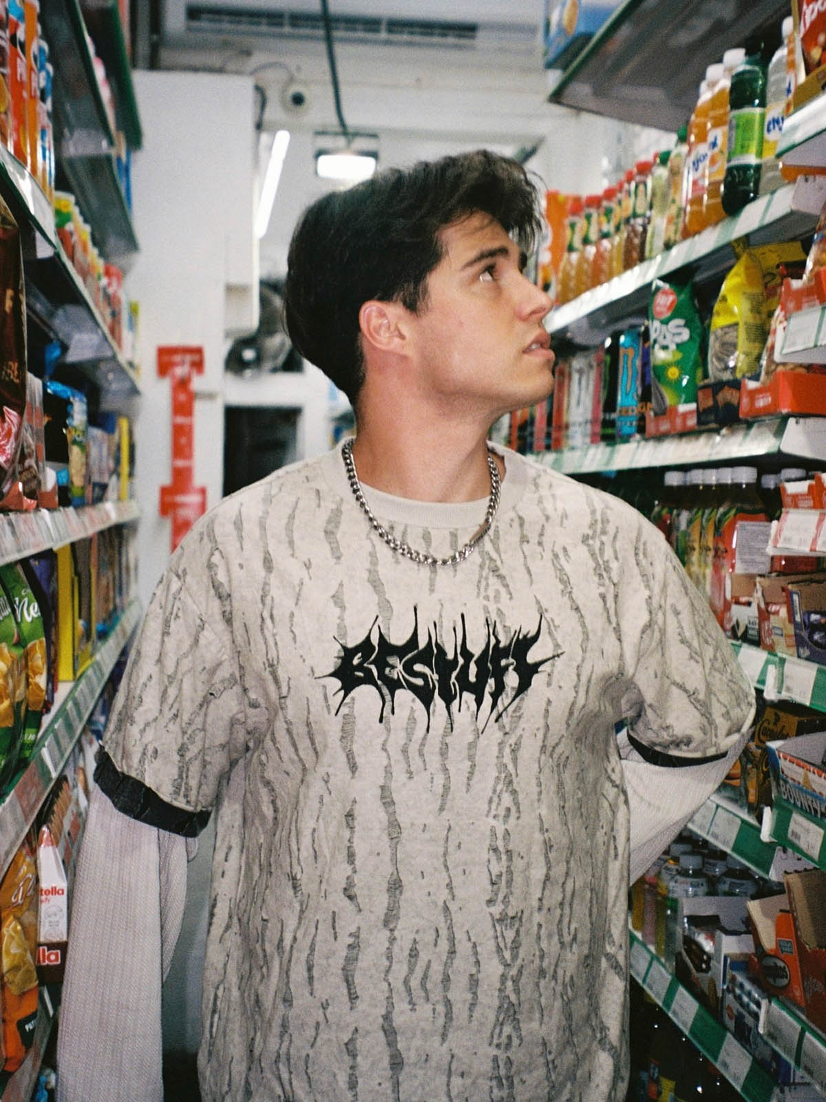Long Sleeve Distressed Wool