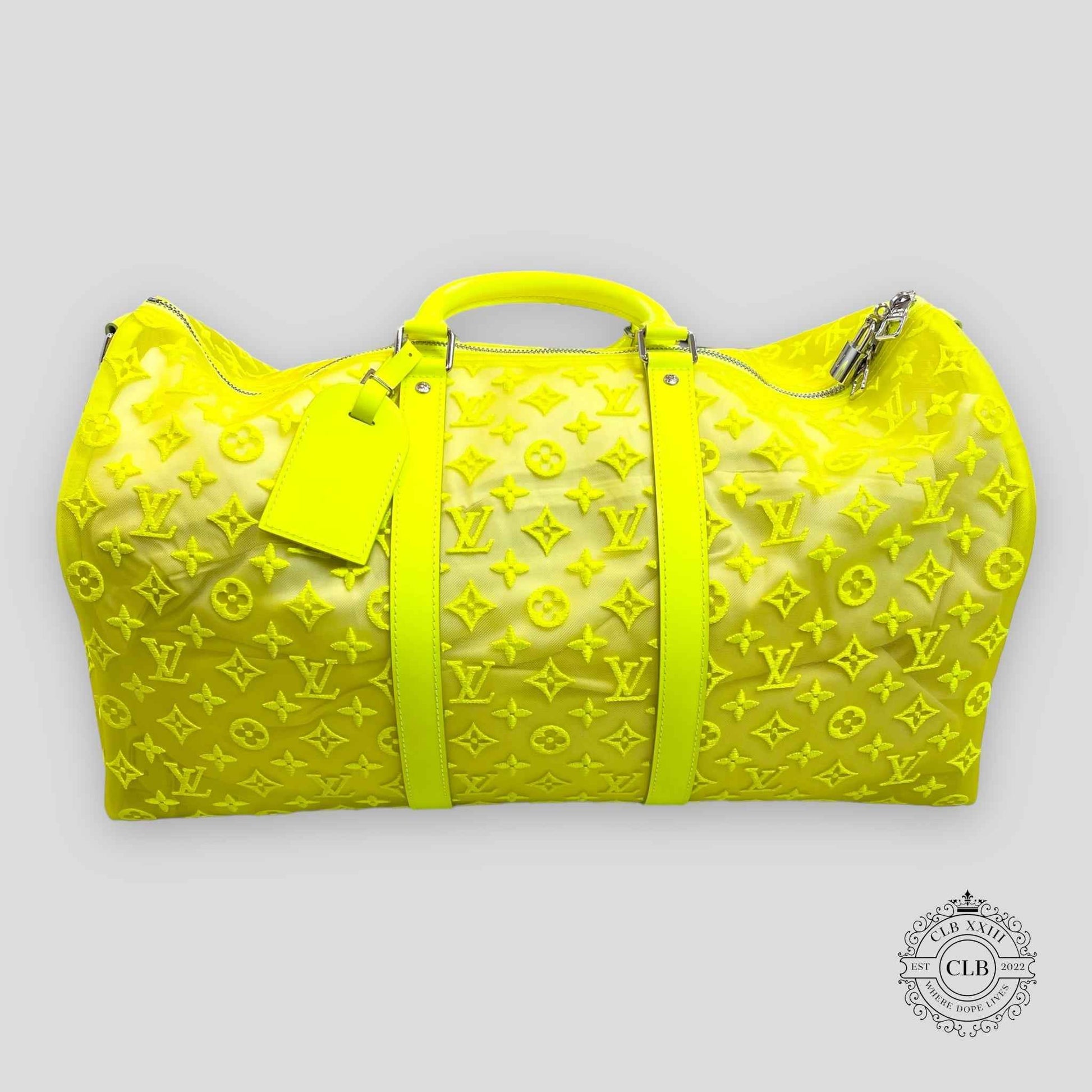 LOUIS VUITTON MESH KEEPALL BANDOULIERE 50 - YELLOW