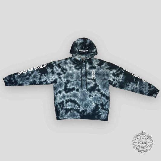 Chrome Hearts Tie Dye Horseshoe Hoodie in Black
