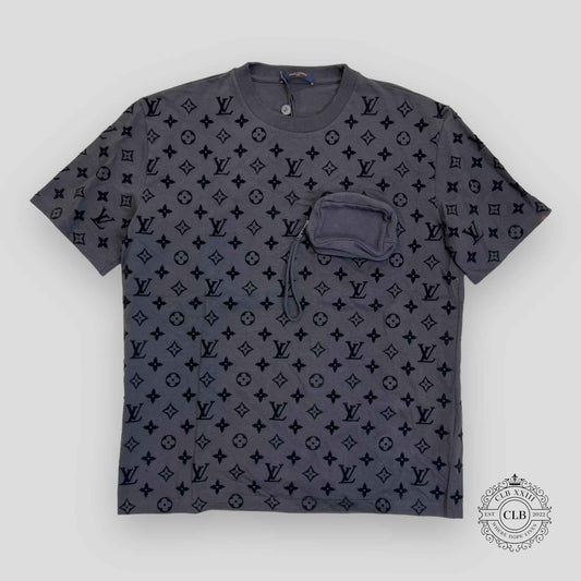 Louis Vuitton Velcro Monogram Tee in Grey
