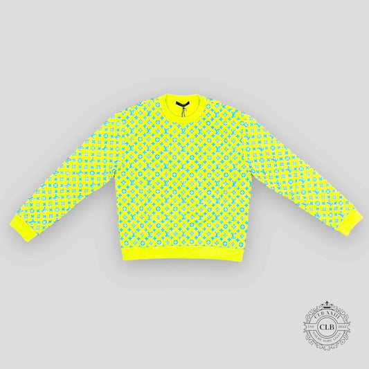 Louis Vuitton Monogram Sweater in Yellow / Blue