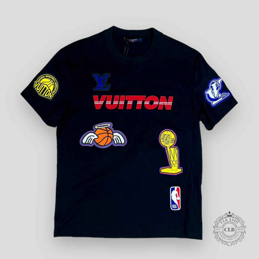 Louis Vuitton X NBA Multi Logo Tee in Black