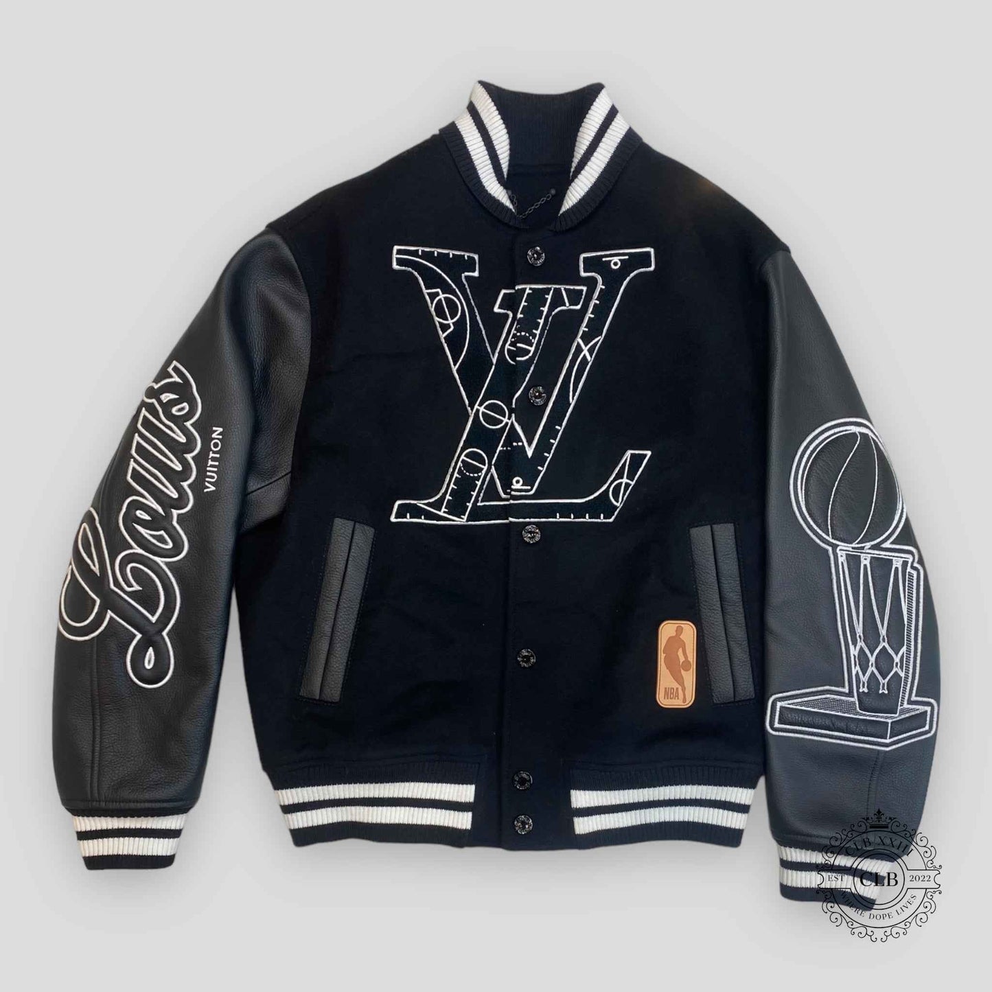 Louis Vuitton NBA Patch Varsity Jacket in Black