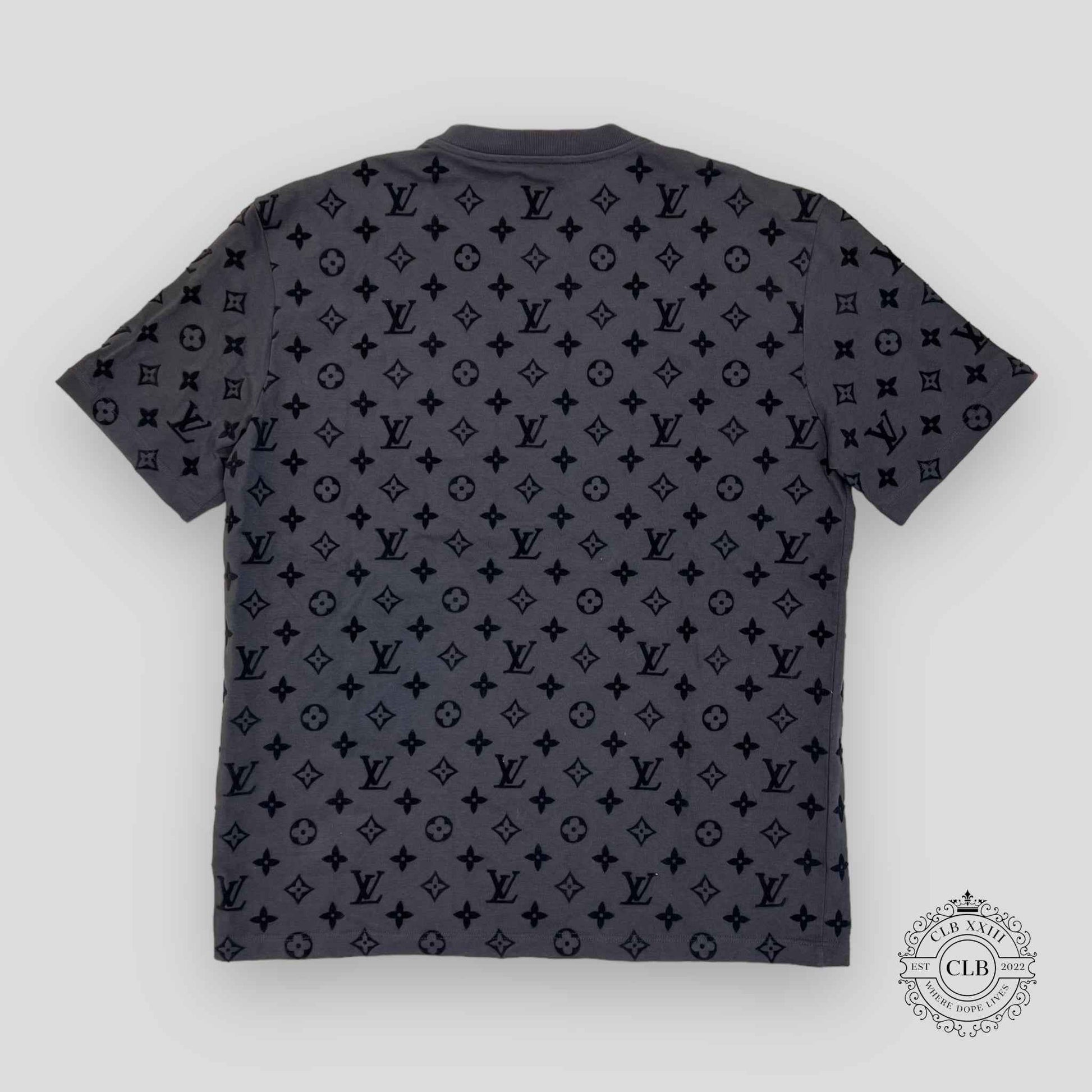 Louis Vuitton Velcro Monogram Tee in Grey