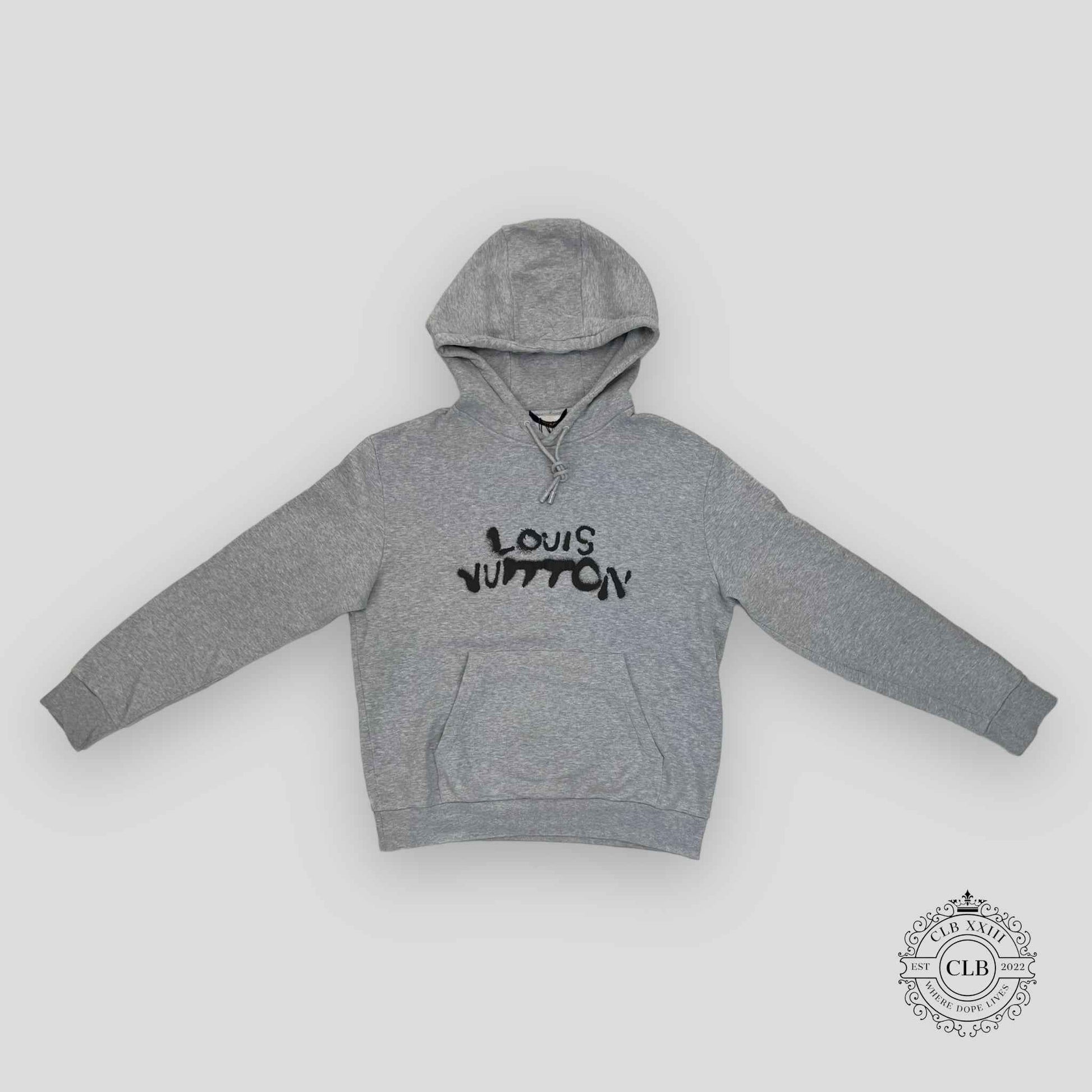 Louis Vuitton Neon Working Man Hoodie in Grey