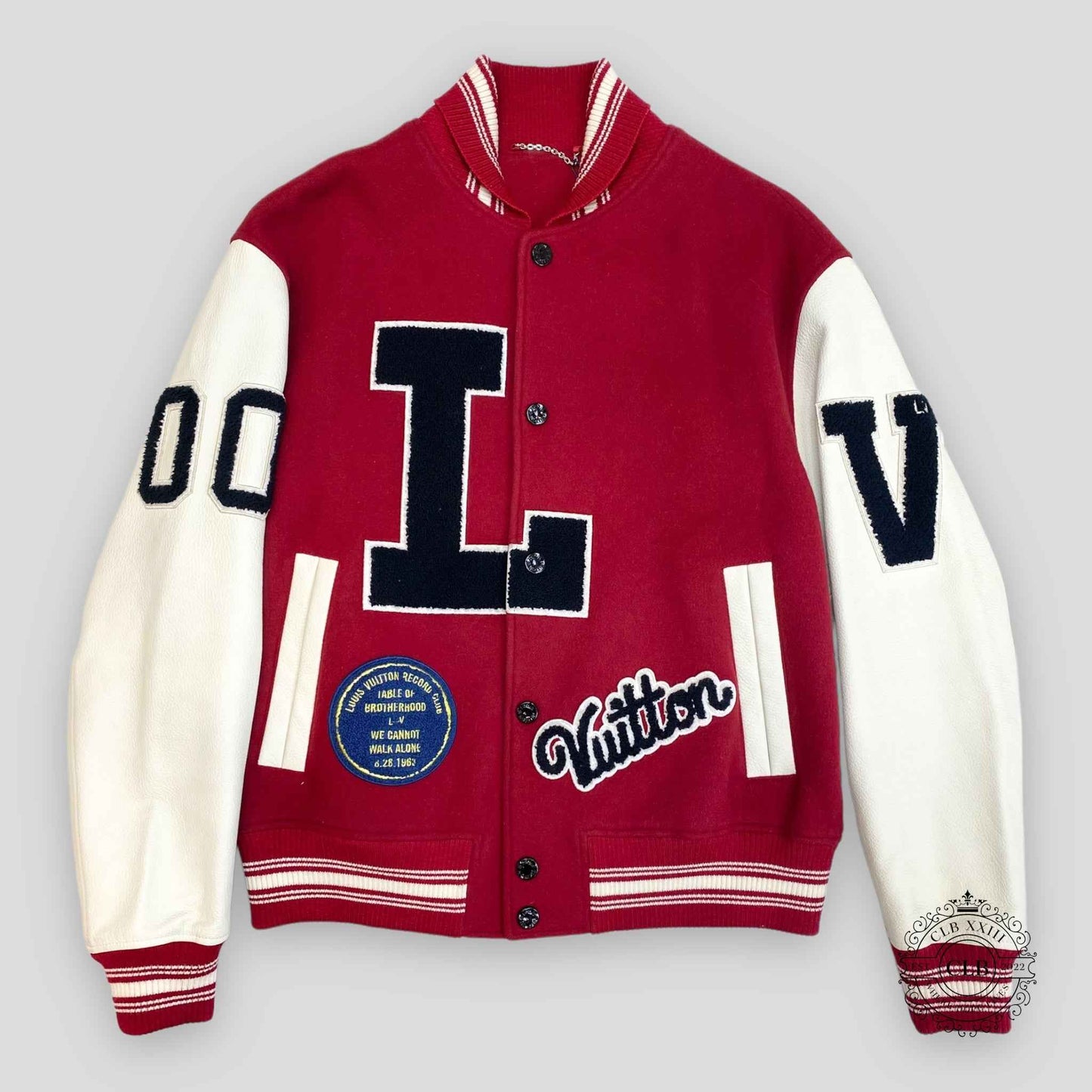 Louis Vuitton MLK Dreaming Varsity Jacket in Red