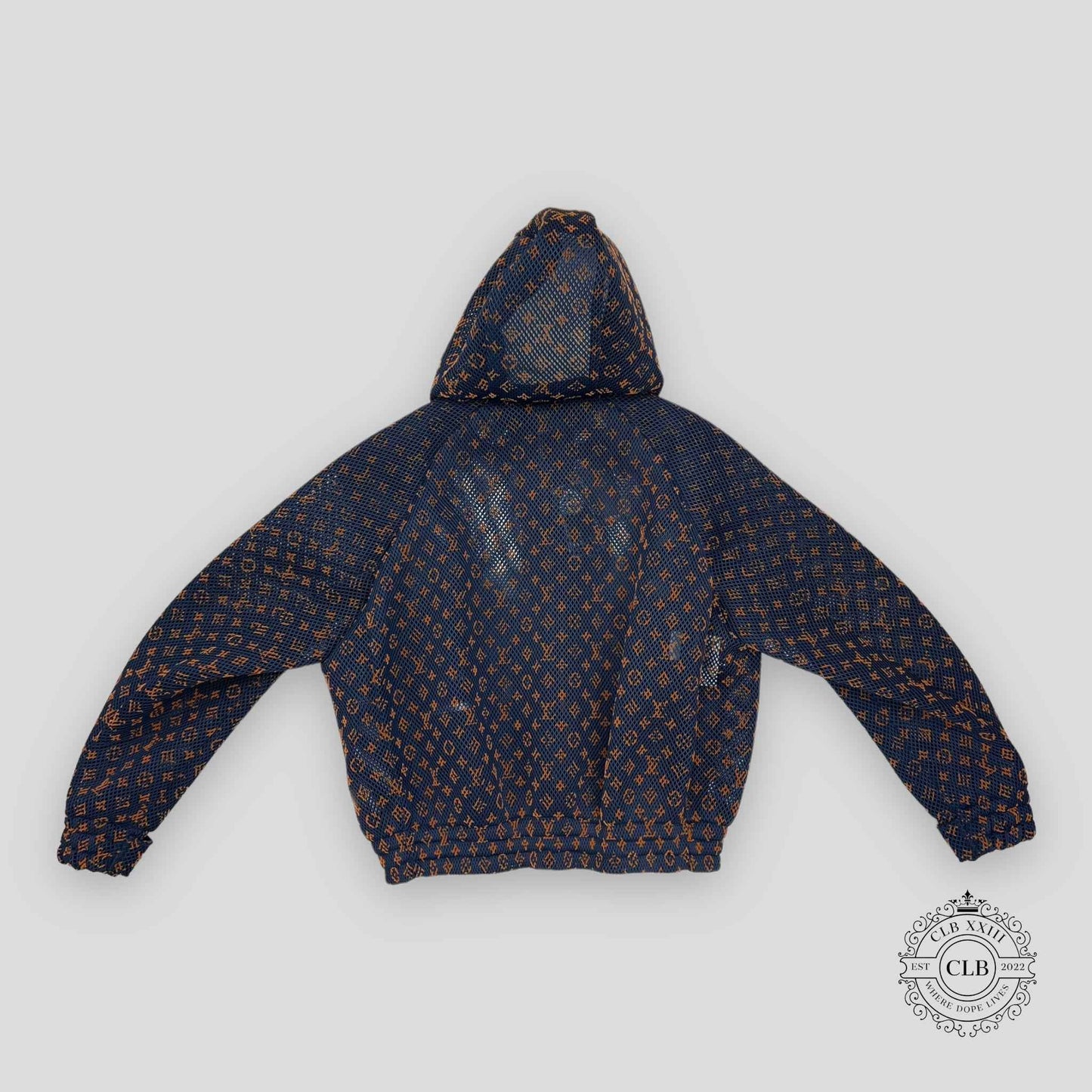 LOUIS VUITTON MONOGRAM MESH ZIP BLOUSON
