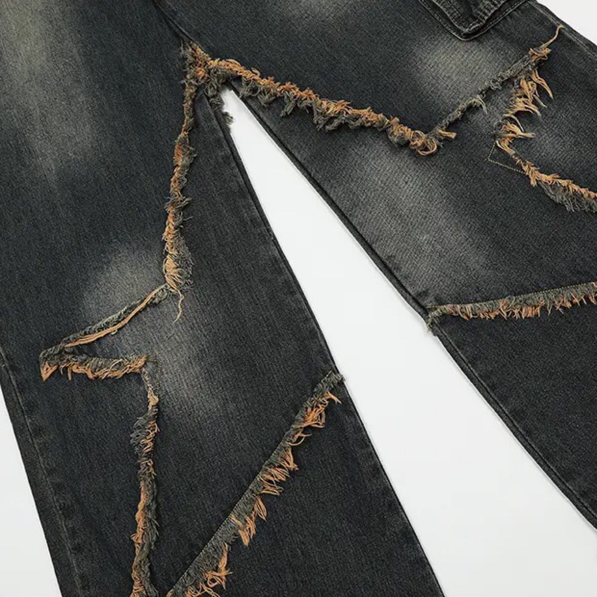 Classic Star Splicing Jeans