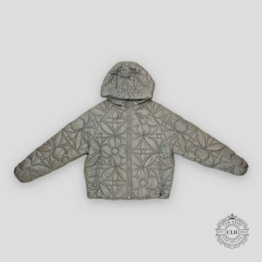Louis Vuitton Reversible Quilted Puffer Coat in Grey