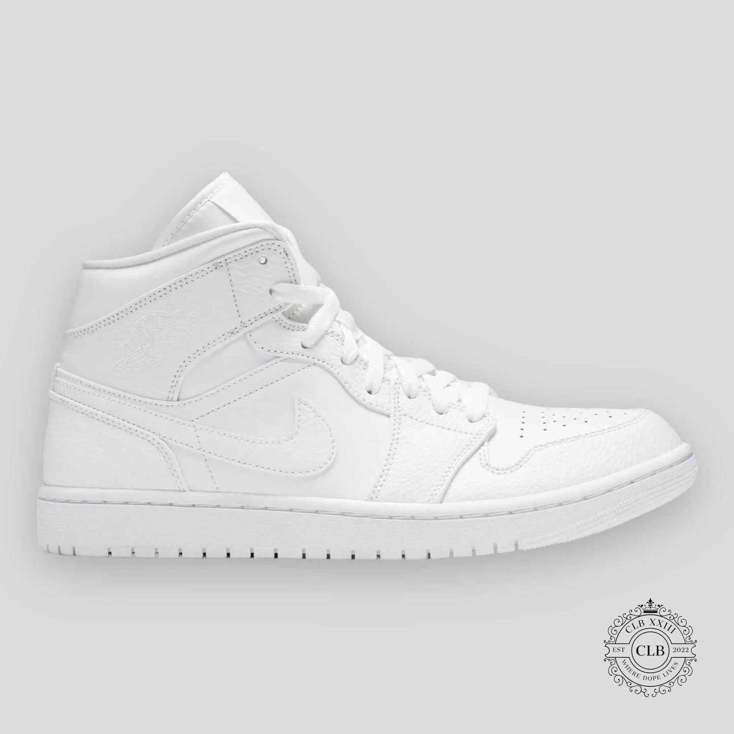 AIR JORDAN 1 MID "TRIPLE WHITE"