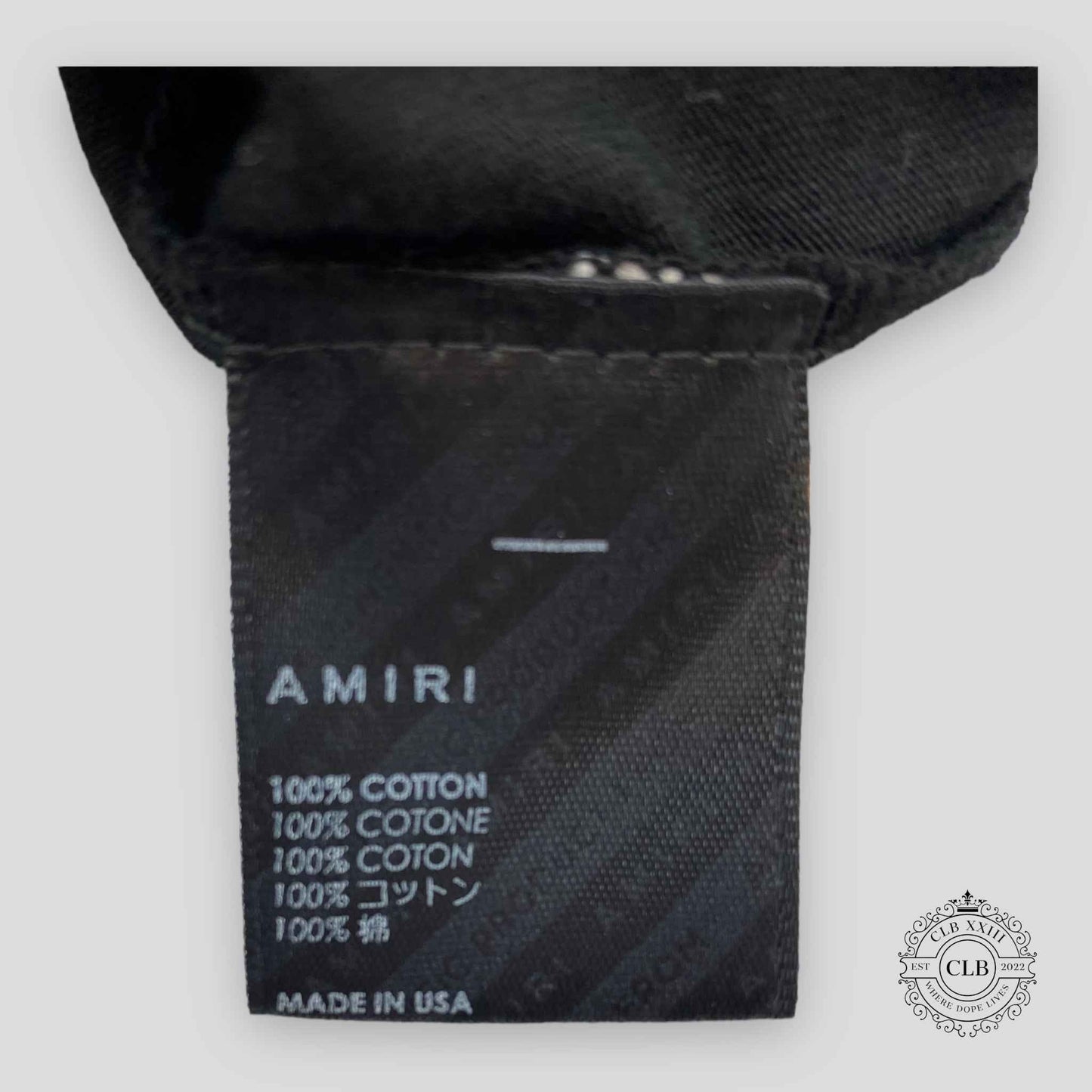 AMIRI CORE LOGO TEE - BLACK