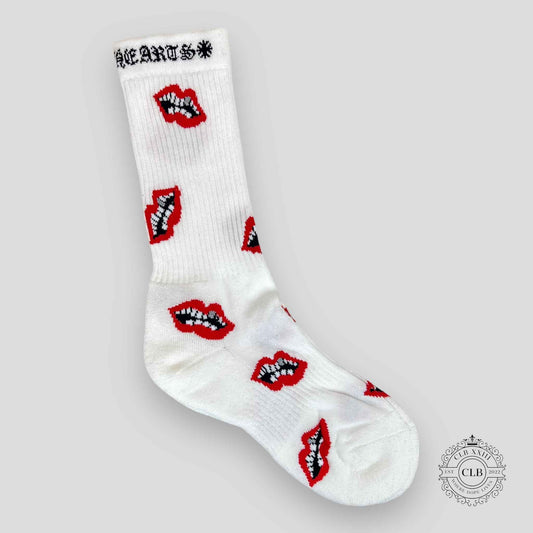 CHROME HEARTS CHOMPER SOCKS - WHITE