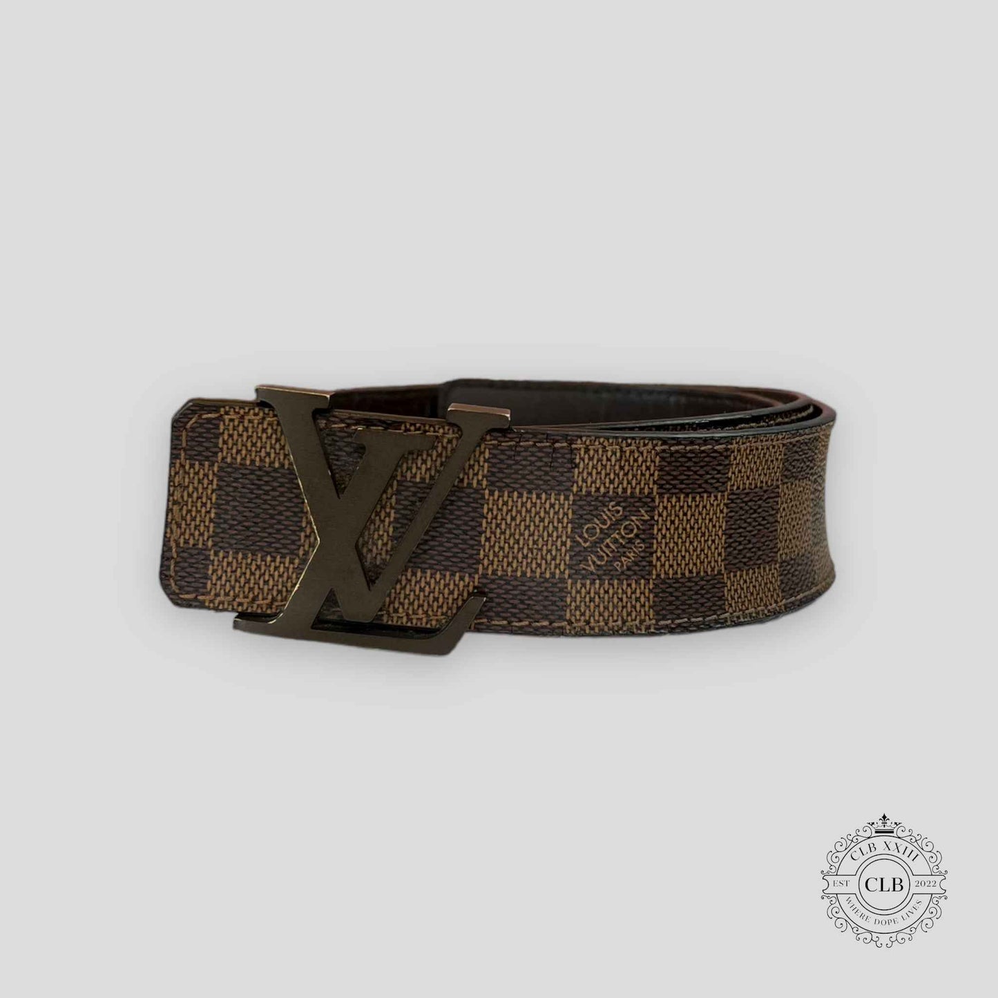 LOUIS VUITTON DAMIER EBENE BELT