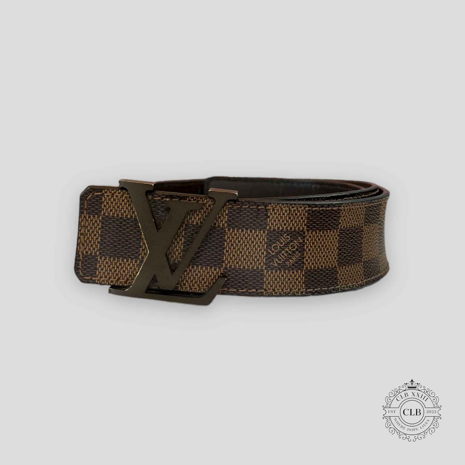 LOUIS VUITTON DAMIER EBENE BELT