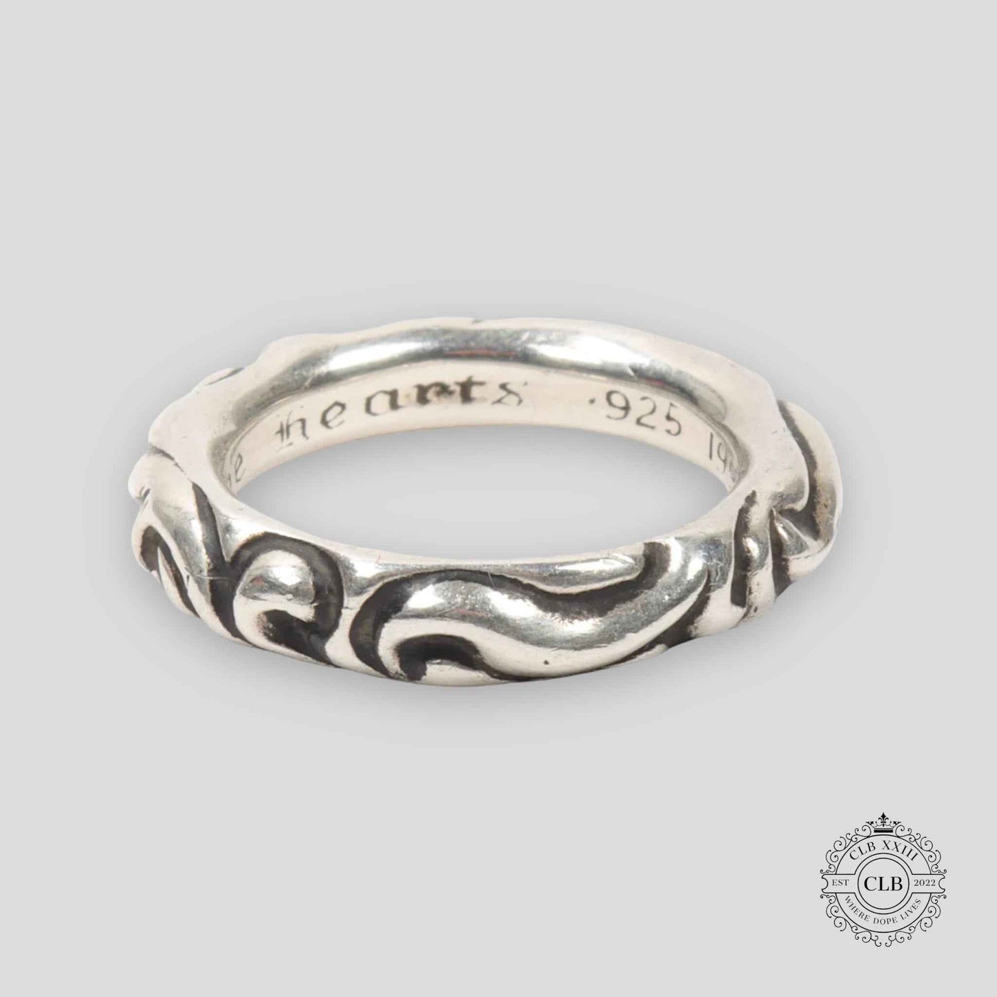 CHROME HEARTS SCROLL RING
