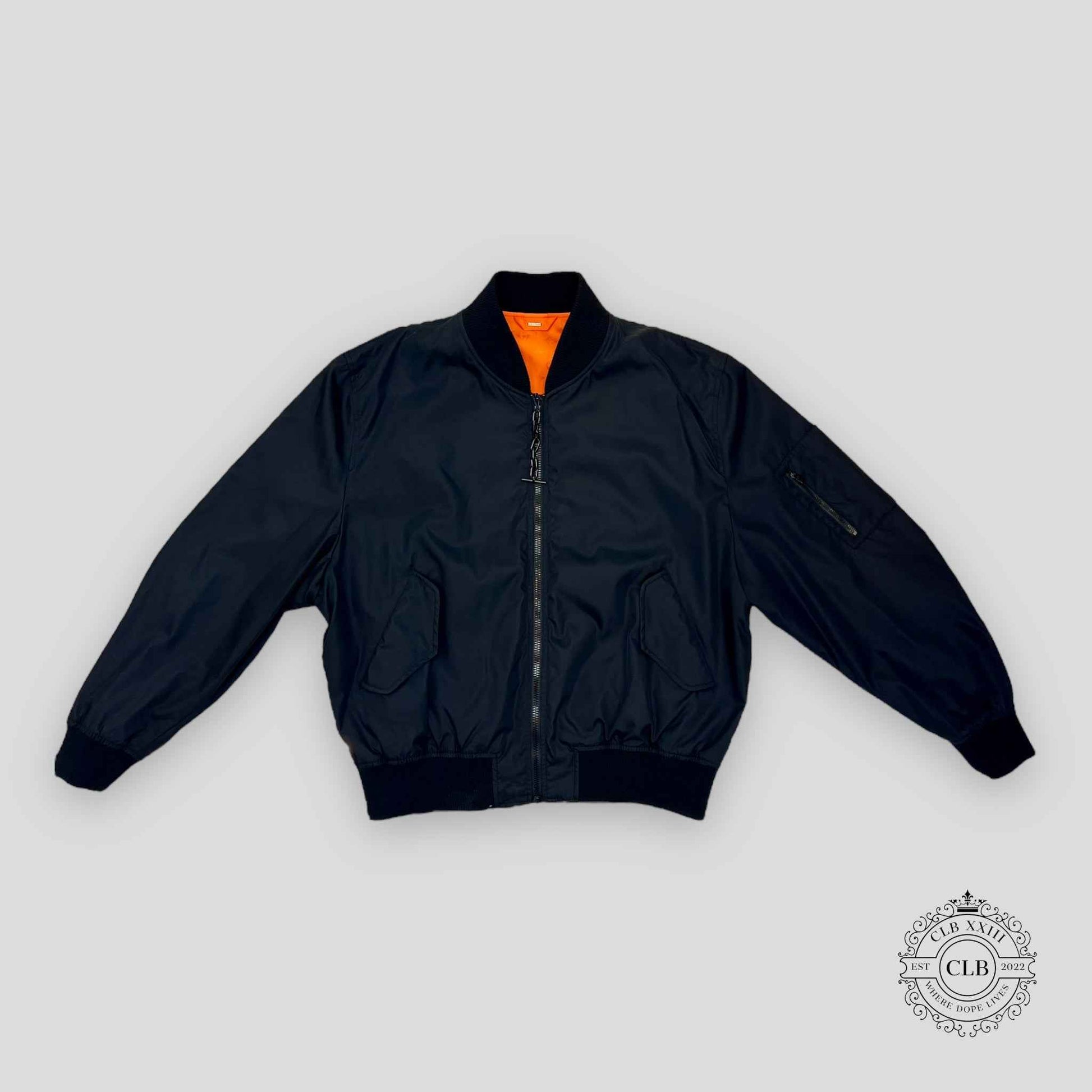 Louis Vuitton Reversible Bomber Jacket in Black / Orange