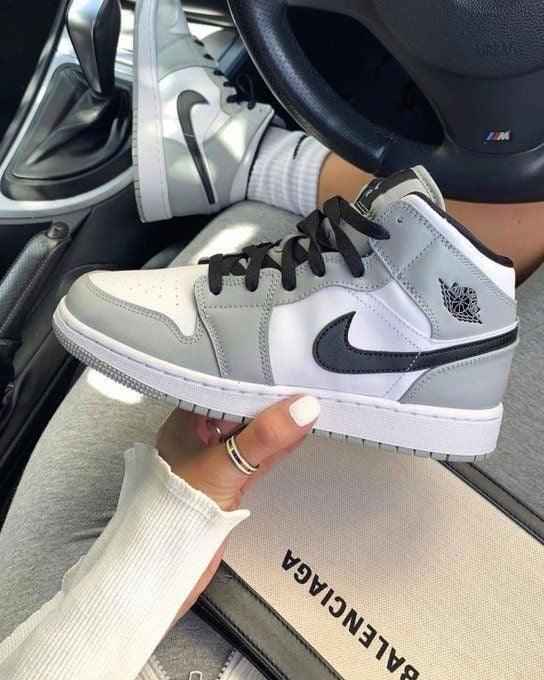 Custom Jordan 1 Mid Light Smoke Grey High Q SneakerNational