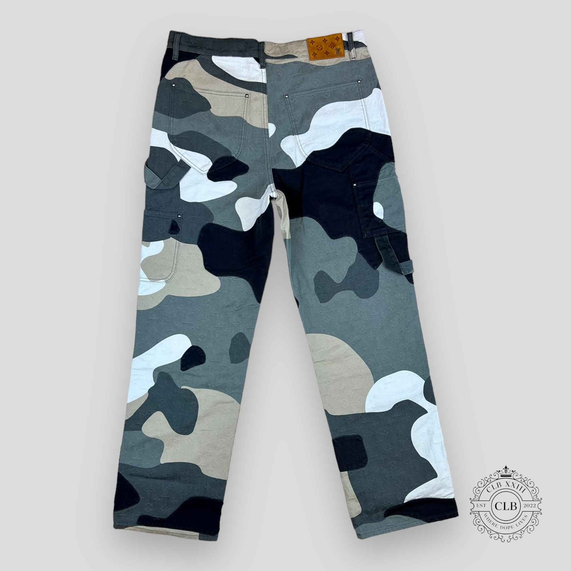 Louis Vuitton Patchwork Portrait Denim Carpenter Pants
