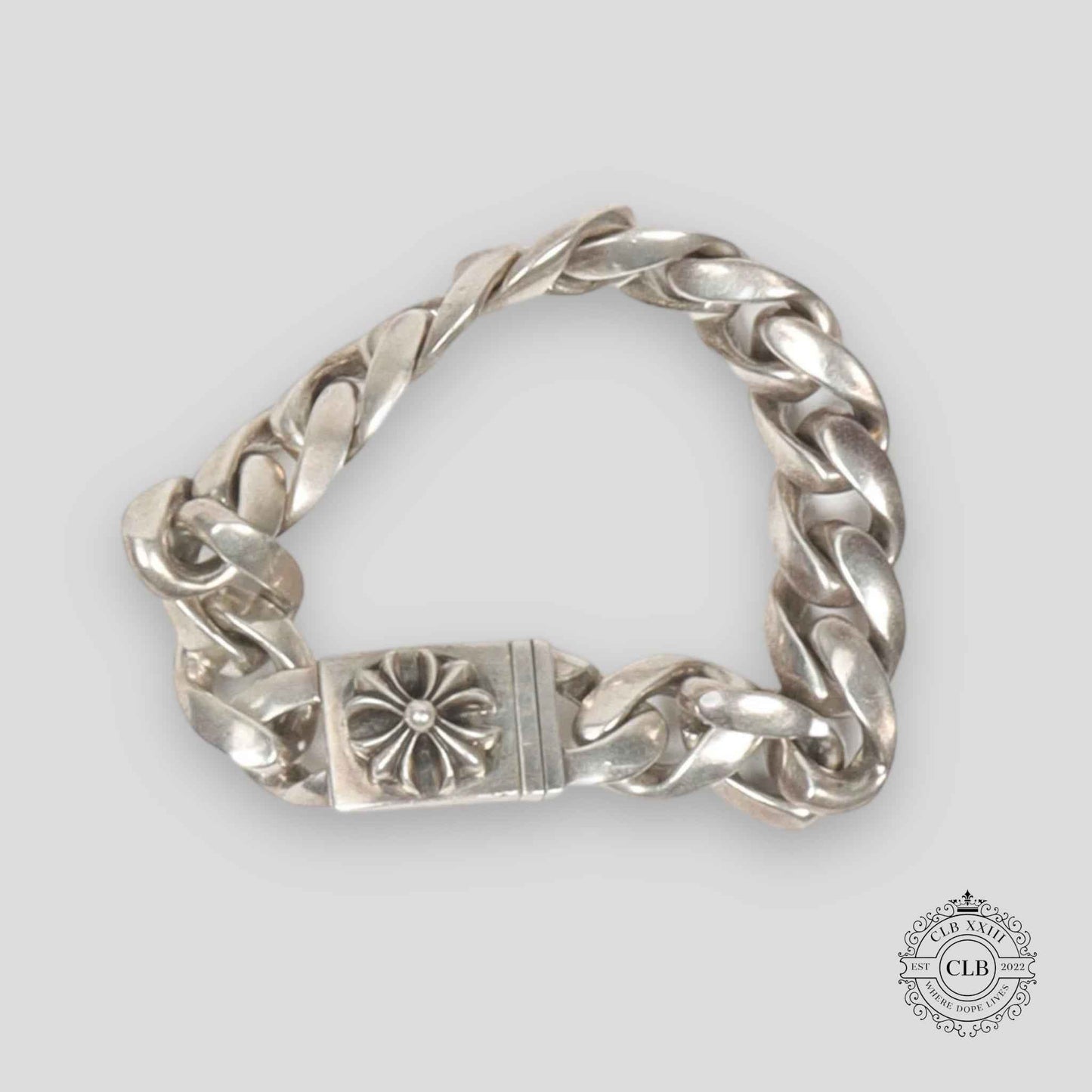 CHROME HEARTS FLEUR LOCK BRACELET