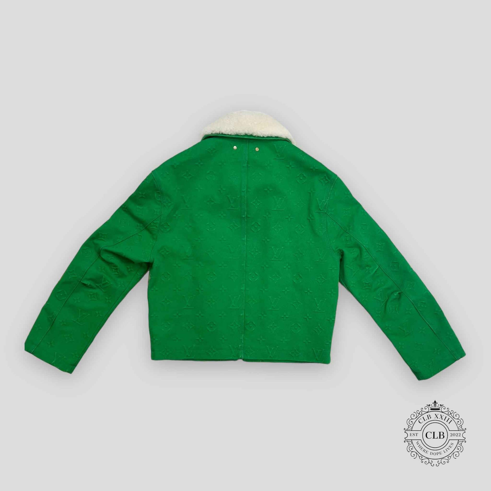 Louis Vuitton Monogram Workwear Denim Jacket in Green