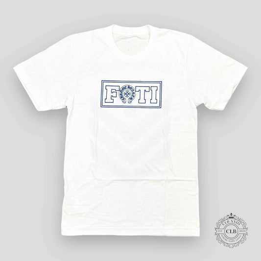 CHROME HEARTS FOTI T-SHIRT - WHITE / BLUE