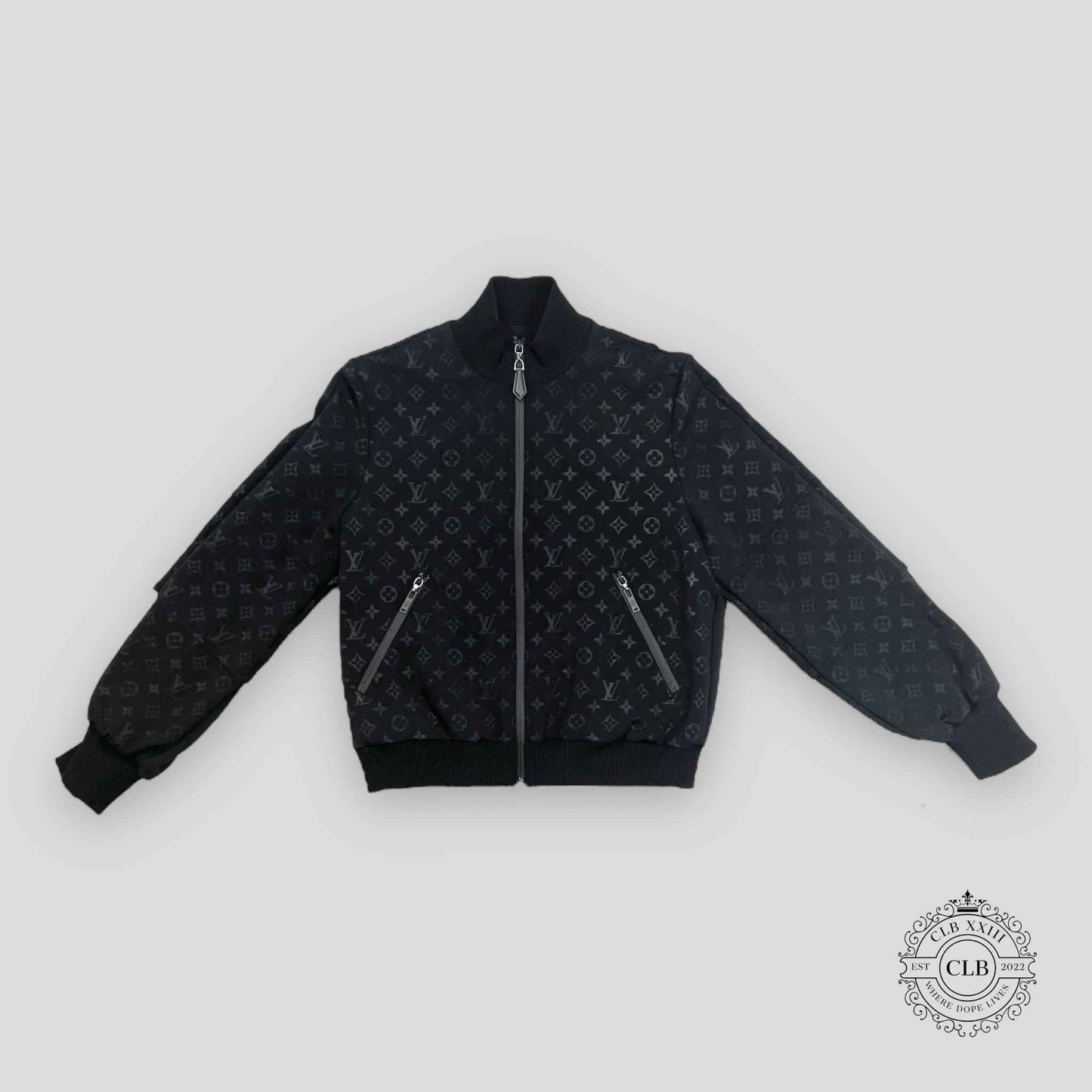 LOUIS VUITTON MONOGRAM ZIP-UP JOGGING JACKET