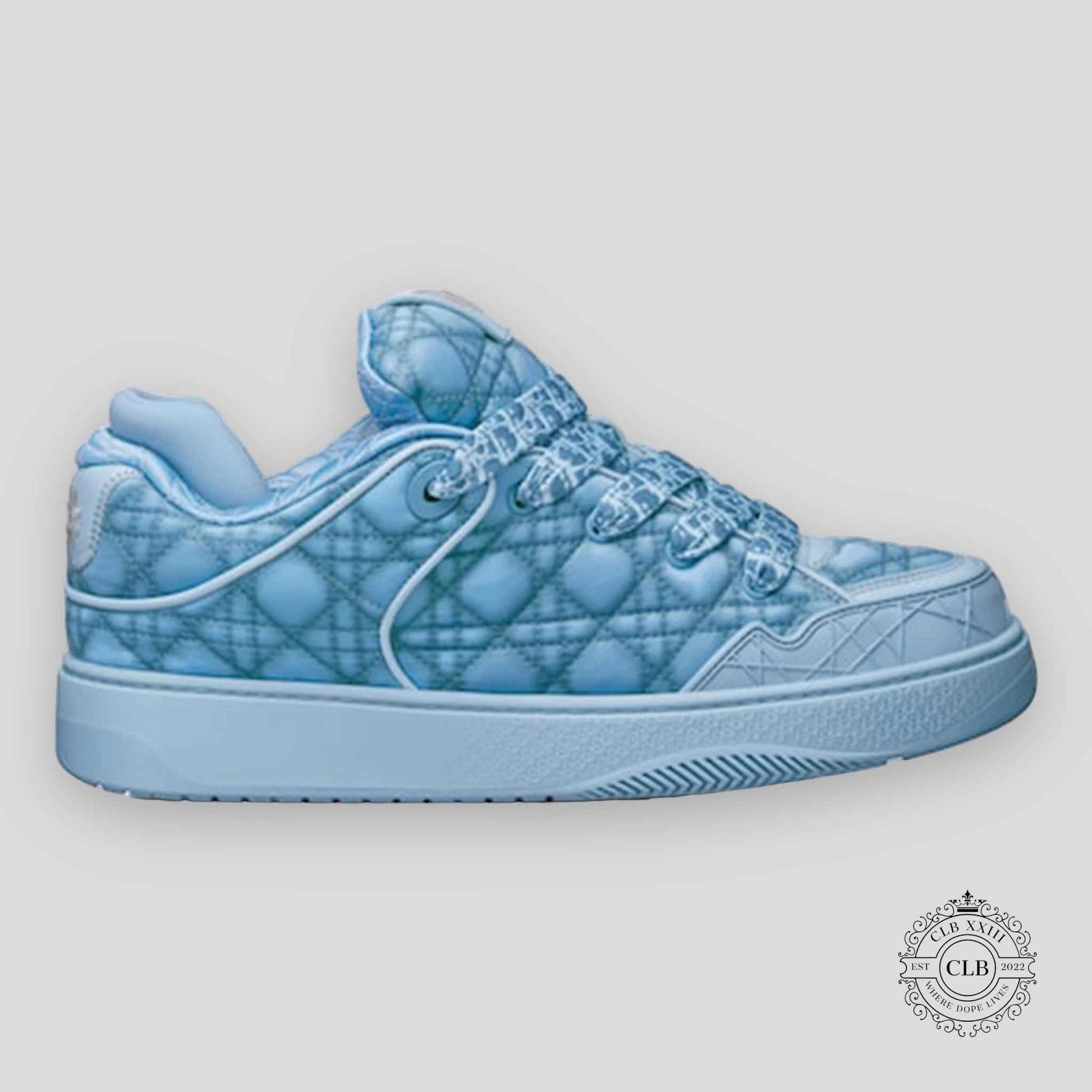 CHRISTIAN DIOR B9S SKATER SNEAKER “BLUE QUILTED”