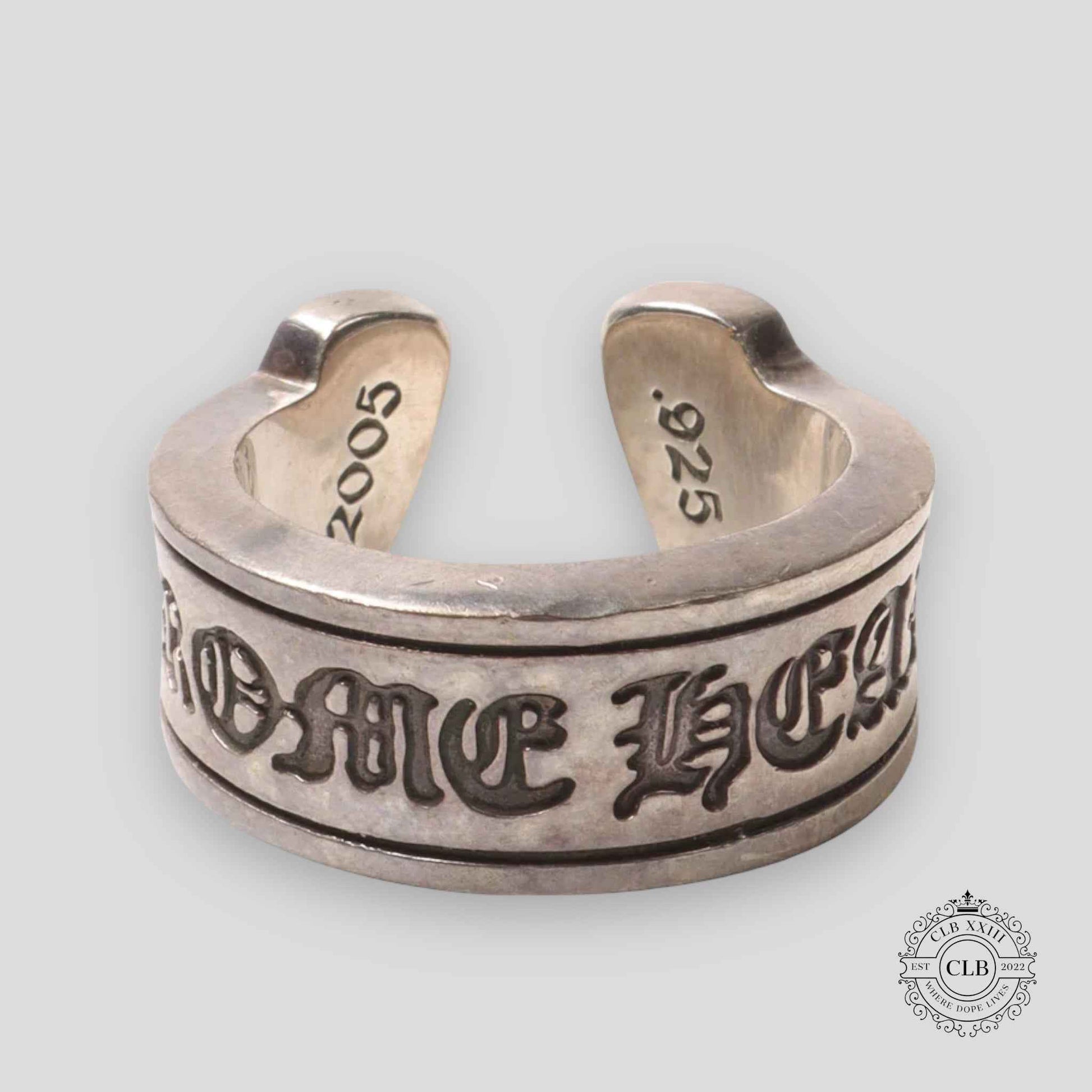 CHROME HEARTS SCROLL SPACER RING