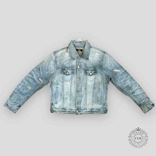 AMIRI SHOTGUN DENIM TRUCKER JACKET - INDIGO