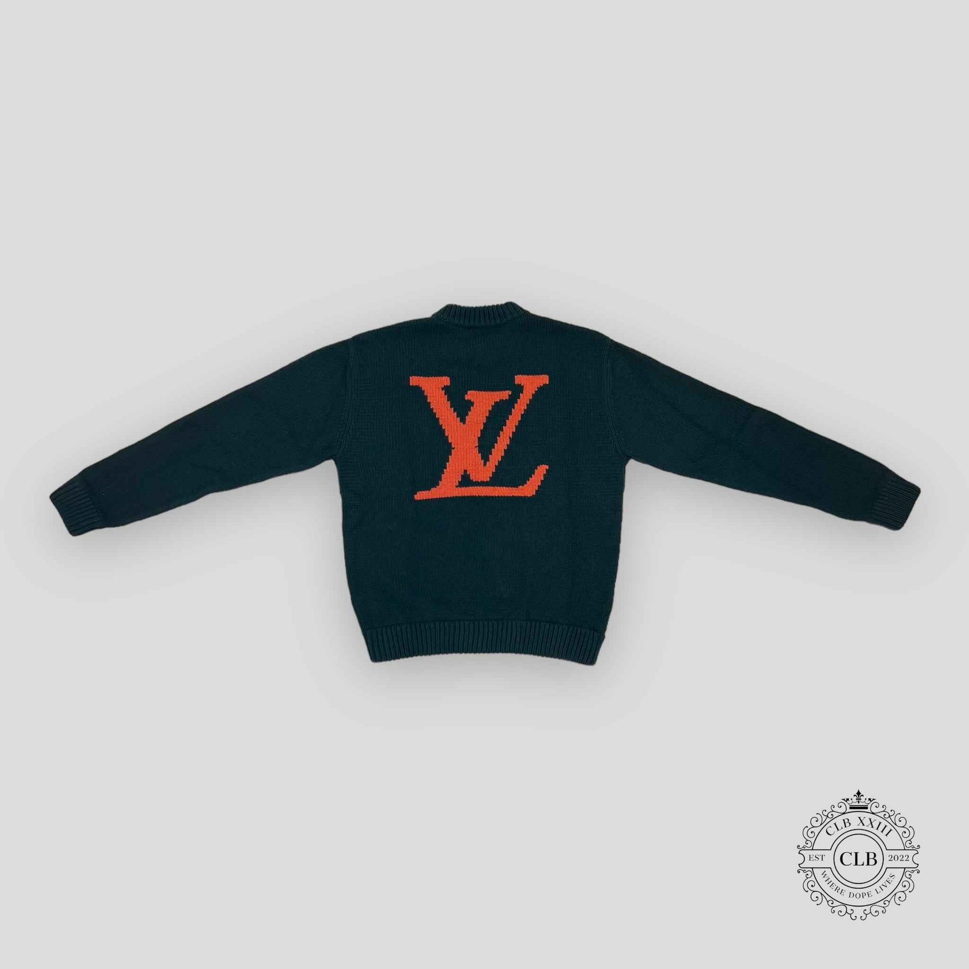 LOUIS VUITTON HANDKNIT CREWNECK SWEATER - GREEN