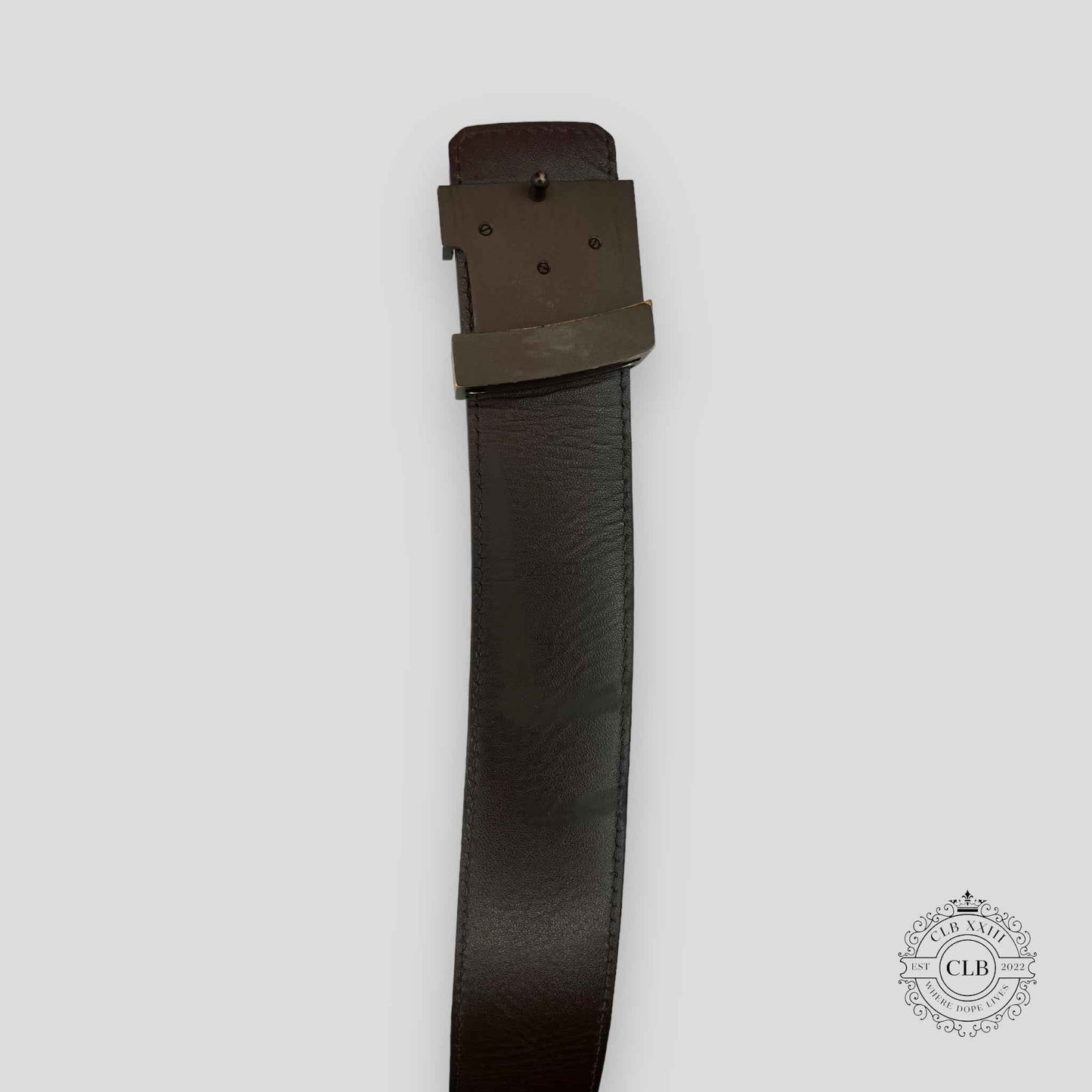 LOUIS VUITTON DAMIER EBENE BELT