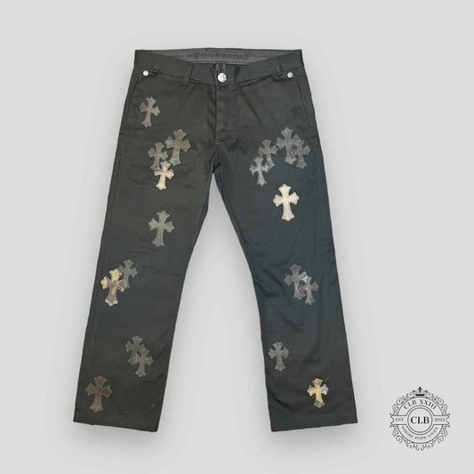 Chrome Hearts Cross Patch Chino Pants in Black / Camo