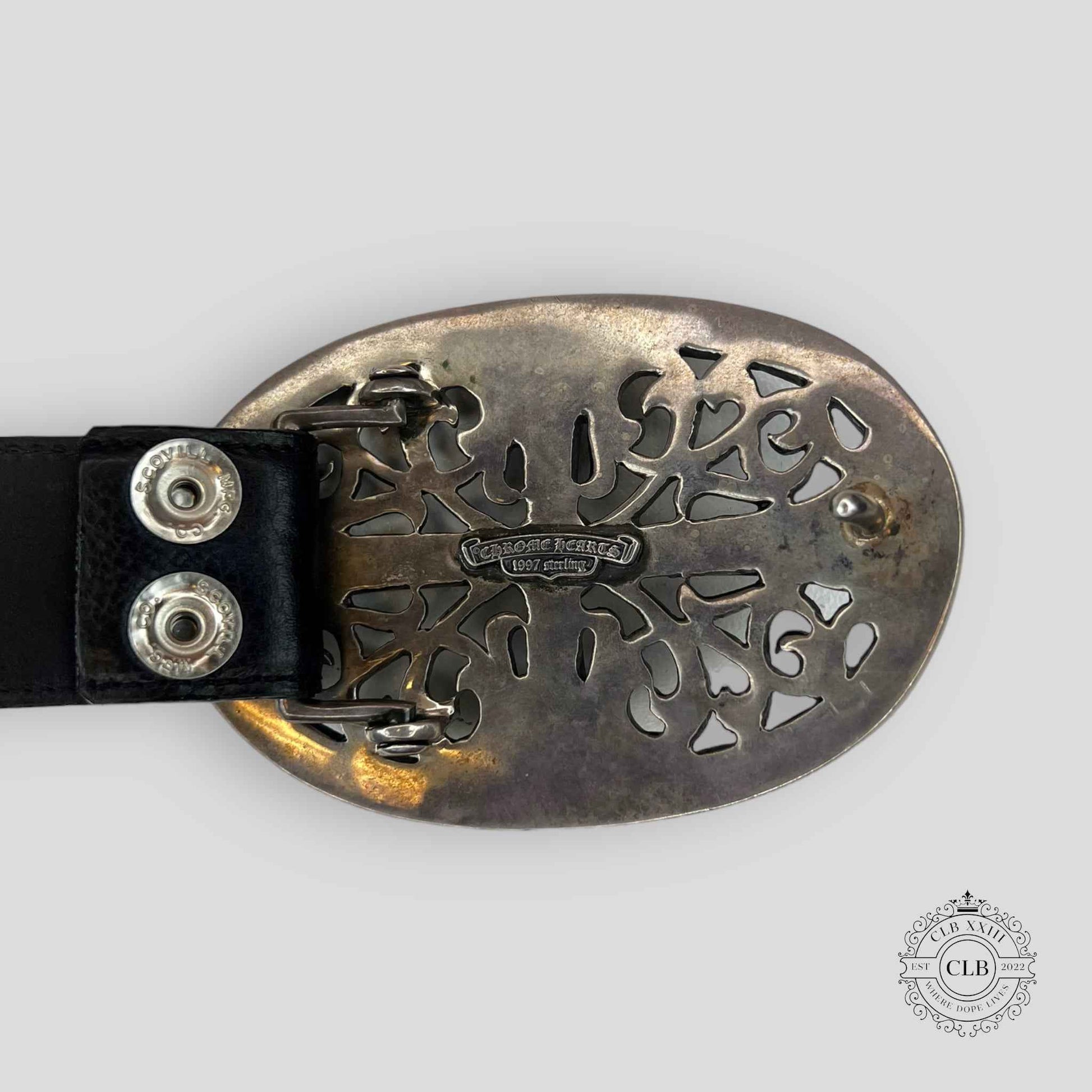 CHROME HEARTS OVAL CROSS BELT