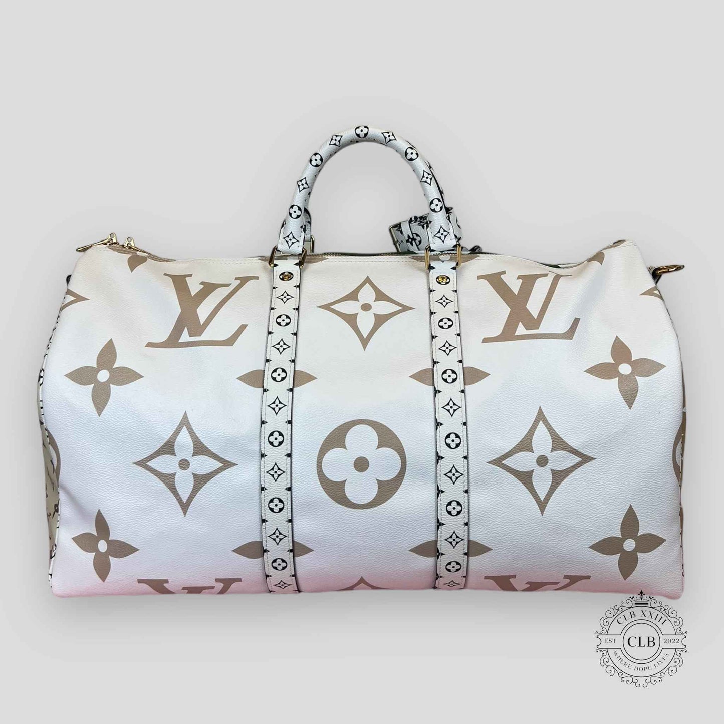 LOUIS VUITTON GIANT MONOGRAM KEEPALL 50 - KHAKI / BEIGE