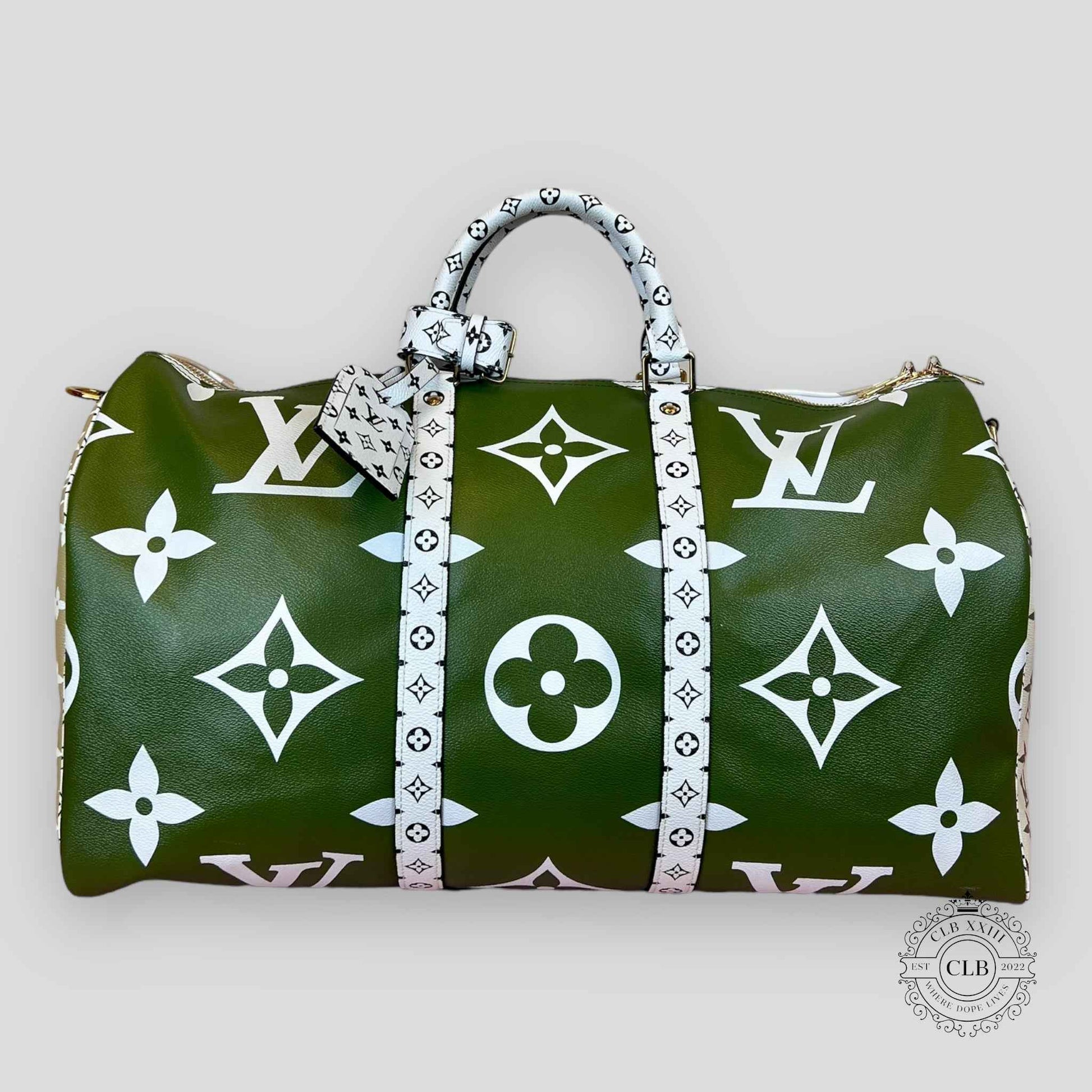 LOUIS VUITTON GIANT MONOGRAM KEEPALL 50 - KHAKI / BEIGE